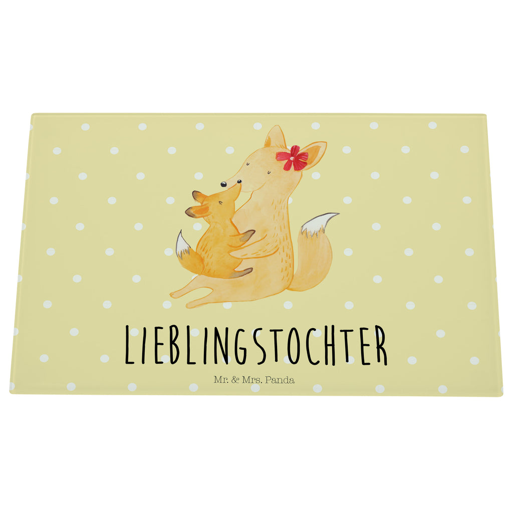 Medium Glas Schneidbrett Fuchs Mama & Kind Glasschneidebrett, Schneidebrett, Familie, Vatertag, Muttertag, Bruder, Schwester, Mama, Papa, Oma, Opa, Mutter, Tochter, Lieblingstochter, Beste Tochter, Geschenk