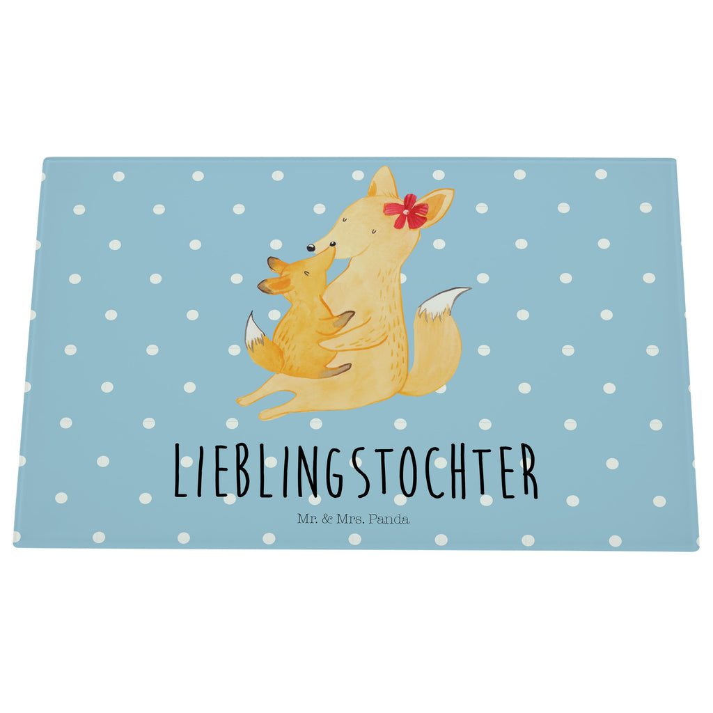 Medium Glas Schneidbrett Fuchs Mama & Kind Glasschneidebrett, Schneidebrett, Familie, Vatertag, Muttertag, Bruder, Schwester, Mama, Papa, Oma, Opa, Mutter, Tochter, Lieblingstochter, Beste Tochter, Geschenk