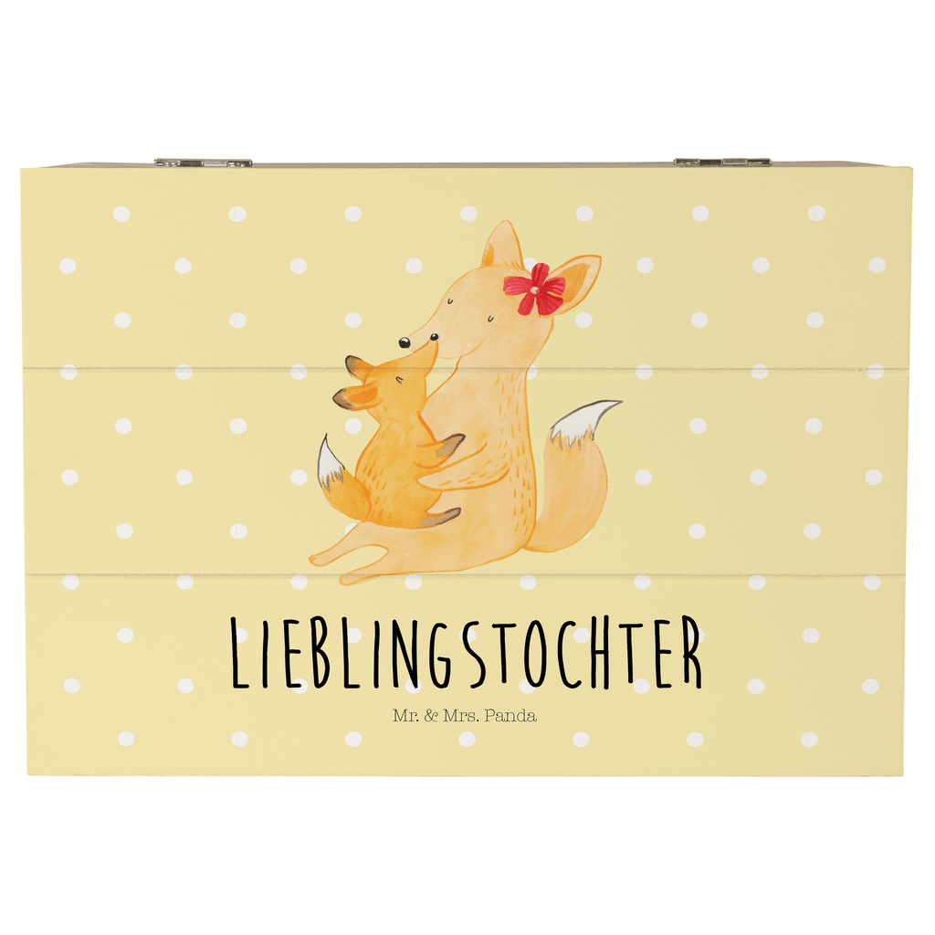 Holzkiste Fuchs Mama & Kind Holzkiste, Kiste, Schatzkiste, Truhe, Schatulle, XXL, Erinnerungsbox, Erinnerungskiste, Dekokiste, Aufbewahrungsbox, Familie, Vatertag, Muttertag, Bruder, Schwester, Mama, Papa, Oma, Opa, Mutter, Tochter, Lieblingstochter, Beste Tochter, Geschenk