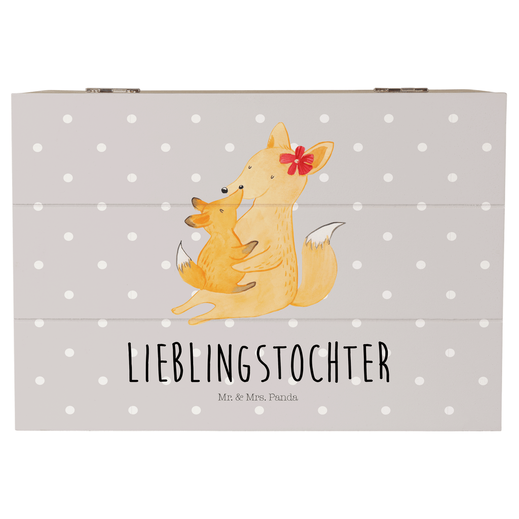 Holzkiste Fuchs Mama & Kind Holzkiste, Kiste, Schatzkiste, Truhe, Schatulle, XXL, Erinnerungsbox, Erinnerungskiste, Dekokiste, Aufbewahrungsbox, Familie, Vatertag, Muttertag, Bruder, Schwester, Mama, Papa, Oma, Opa, Mutter, Tochter, Lieblingstochter, Beste Tochter, Geschenk