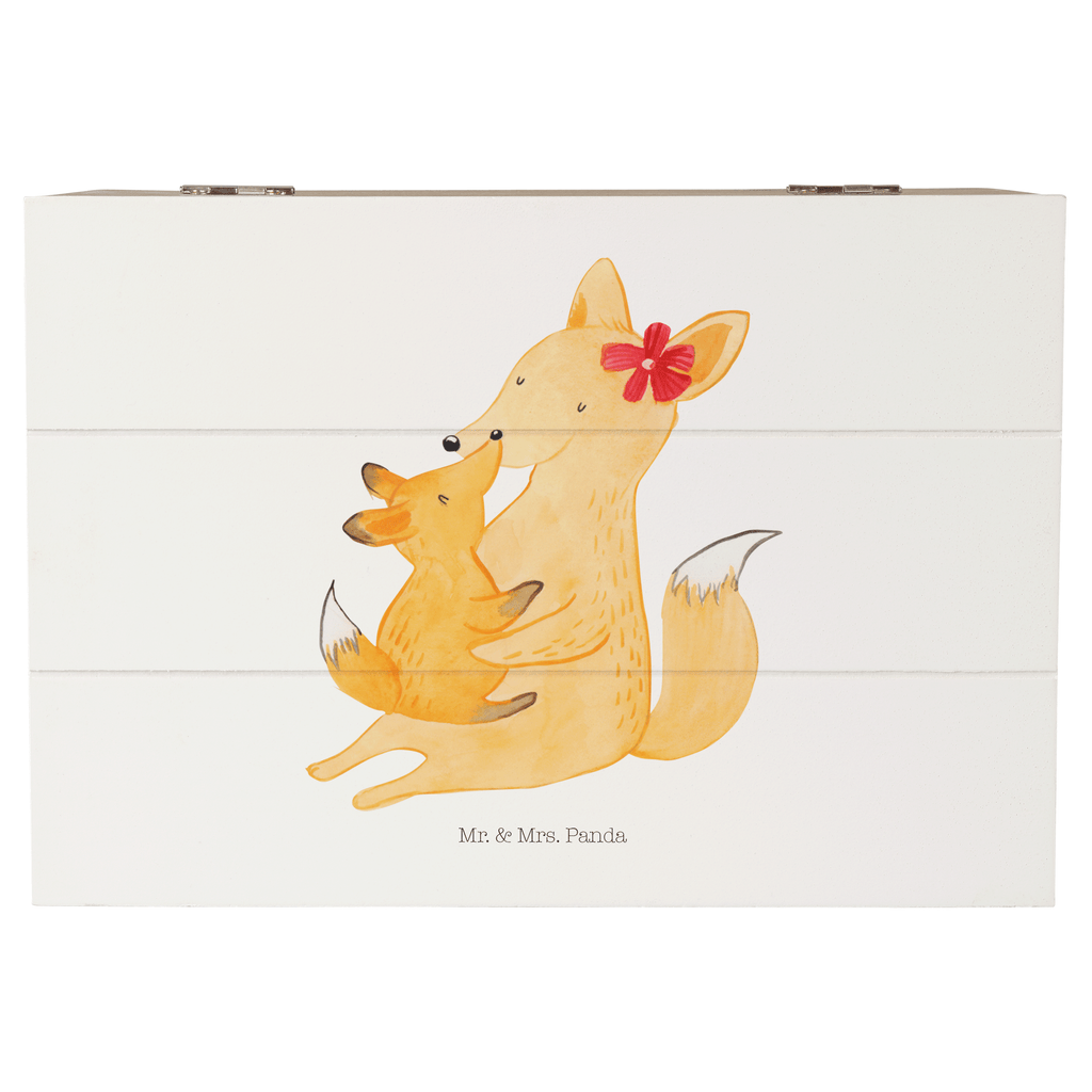 Holzkiste Fuchs Mama & Kind Holzkiste, Kiste, Schatzkiste, Truhe, Schatulle, XXL, Erinnerungsbox, Erinnerungskiste, Dekokiste, Aufbewahrungsbox, Familie, Vatertag, Muttertag, Bruder, Schwester, Mama, Papa, Oma, Opa, Mutter, Tochter, Lieblingstochter, Beste Tochter, Geschenk