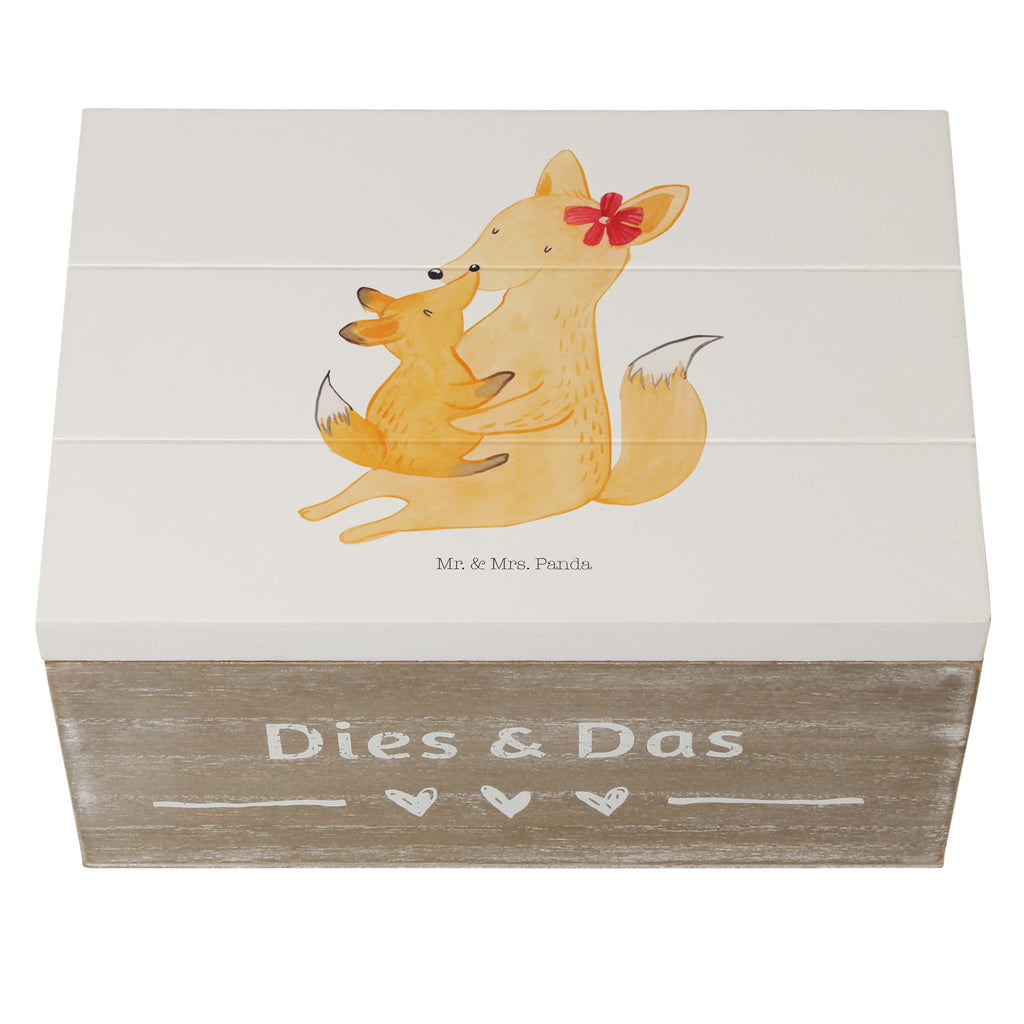 Holzkiste Fuchs Mama & Kind Holzkiste, Kiste, Schatzkiste, Truhe, Schatulle, XXL, Erinnerungsbox, Erinnerungskiste, Dekokiste, Aufbewahrungsbox, Familie, Vatertag, Muttertag, Bruder, Schwester, Mama, Papa, Oma, Opa, Mutter, Tochter, Lieblingstochter, Beste Tochter, Geschenk