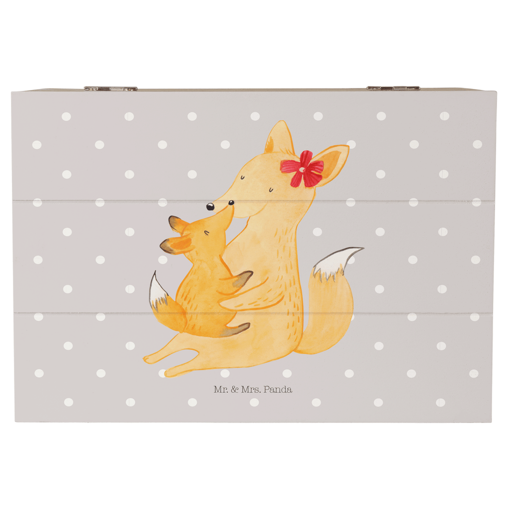Holzkiste Fuchs Mama & Kind Holzkiste, Kiste, Schatzkiste, Truhe, Schatulle, XXL, Erinnerungsbox, Erinnerungskiste, Dekokiste, Aufbewahrungsbox, Familie, Vatertag, Muttertag, Bruder, Schwester, Mama, Papa, Oma, Opa, Mutter, Tochter, Lieblingstochter, Beste Tochter, Geschenk