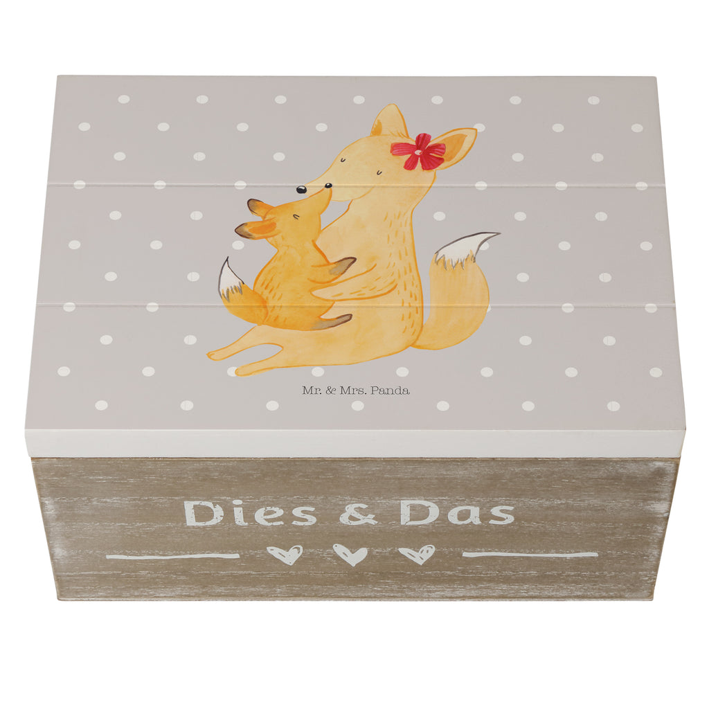 Holzkiste Fuchs Mama & Kind Holzkiste, Kiste, Schatzkiste, Truhe, Schatulle, XXL, Erinnerungsbox, Erinnerungskiste, Dekokiste, Aufbewahrungsbox, Familie, Vatertag, Muttertag, Bruder, Schwester, Mama, Papa, Oma, Opa, Mutter, Tochter, Lieblingstochter, Beste Tochter, Geschenk