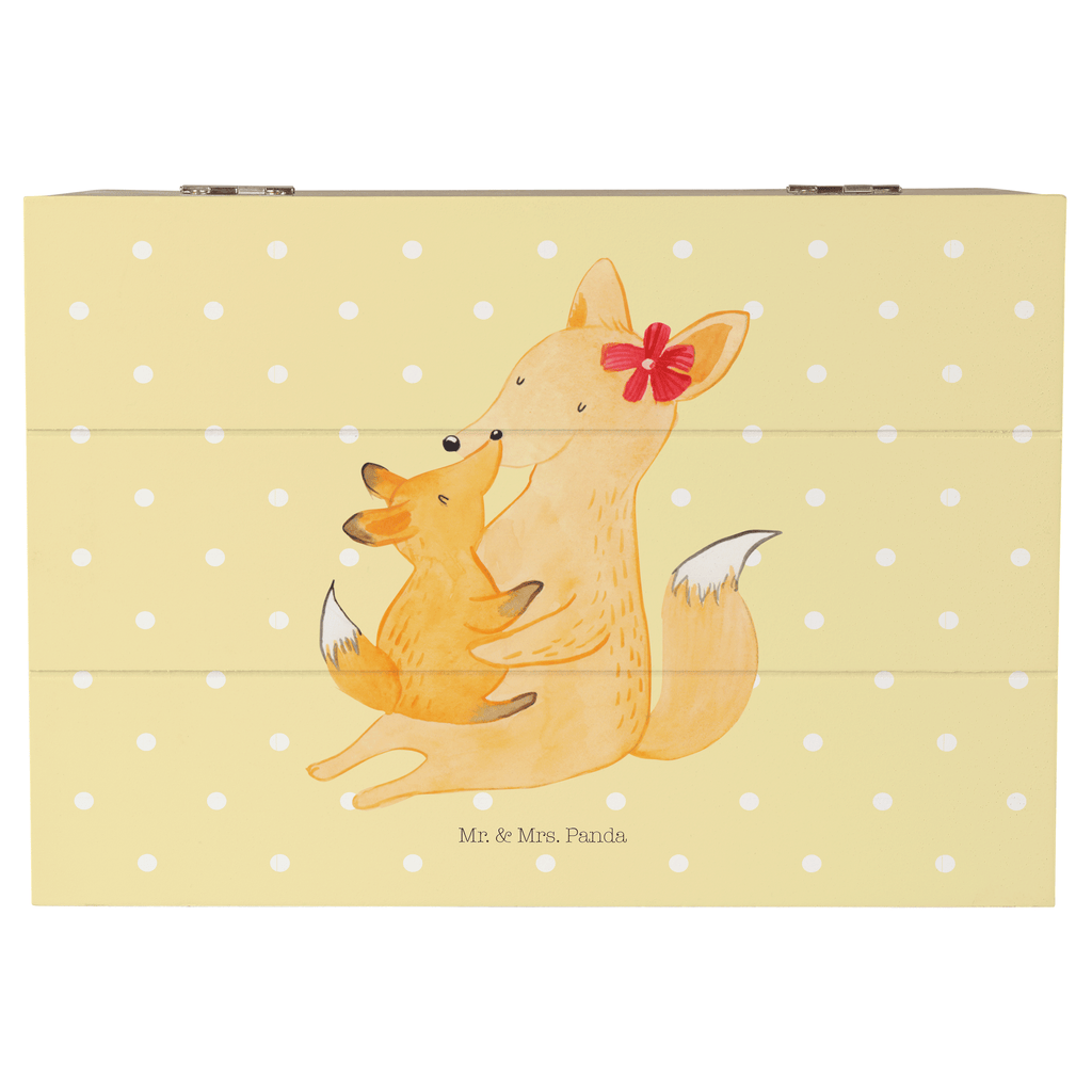 Holzkiste Fuchs Mama & Kind Holzkiste, Kiste, Schatzkiste, Truhe, Schatulle, XXL, Erinnerungsbox, Erinnerungskiste, Dekokiste, Aufbewahrungsbox, Familie, Vatertag, Muttertag, Bruder, Schwester, Mama, Papa, Oma, Opa, Mutter, Tochter, Lieblingstochter, Beste Tochter, Geschenk