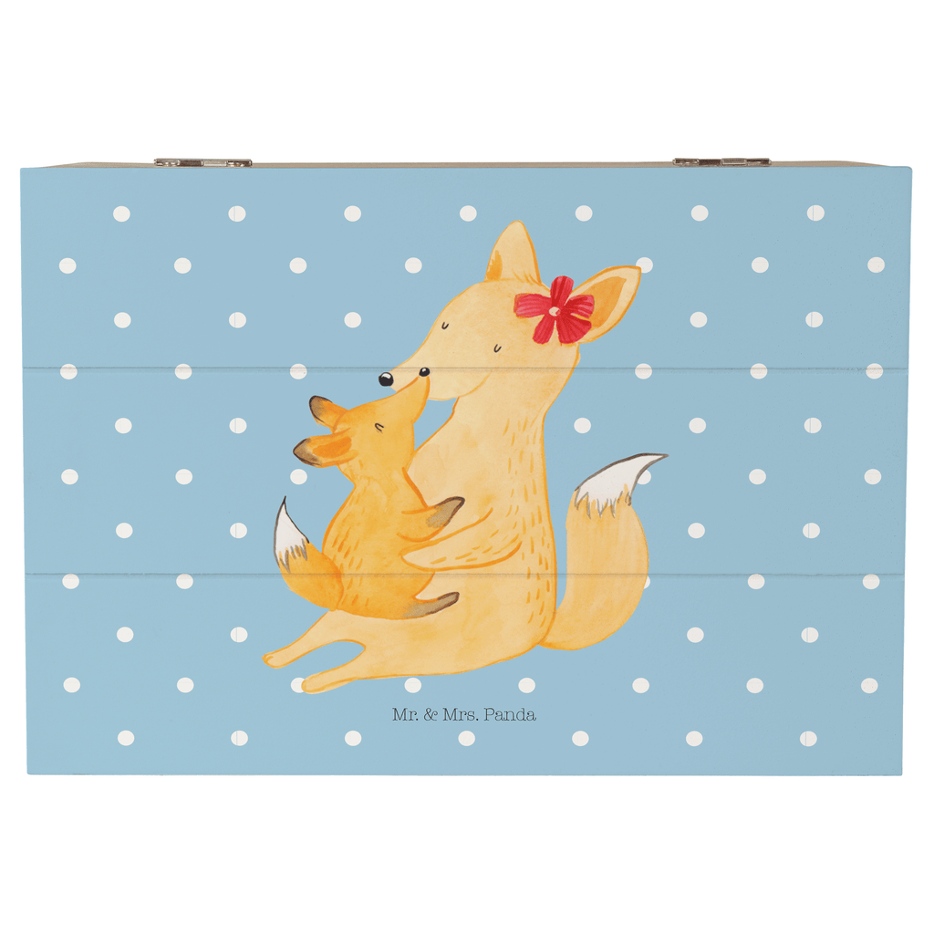 Holzkiste Fuchs Mama & Kind Holzkiste, Kiste, Schatzkiste, Truhe, Schatulle, XXL, Erinnerungsbox, Erinnerungskiste, Dekokiste, Aufbewahrungsbox, Familie, Vatertag, Muttertag, Bruder, Schwester, Mama, Papa, Oma, Opa, Mutter, Tochter, Lieblingstochter, Beste Tochter, Geschenk