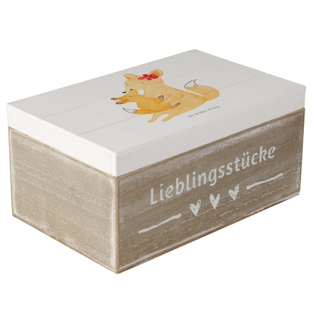Holzkiste Fuchs Mama & Kind Holzkiste, Kiste, Schatzkiste, Truhe, Schatulle, XXL, Erinnerungsbox, Erinnerungskiste, Dekokiste, Aufbewahrungsbox, Familie, Vatertag, Muttertag, Bruder, Schwester, Mama, Papa, Oma, Opa, Mutter, Tochter, Lieblingstochter, Beste Tochter, Geschenk
