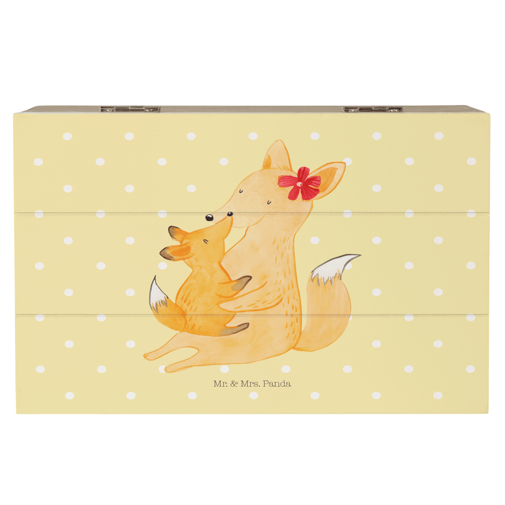 Holzkiste Fuchs Mama & Kind Holzkiste, Kiste, Schatzkiste, Truhe, Schatulle, XXL, Erinnerungsbox, Erinnerungskiste, Dekokiste, Aufbewahrungsbox, Familie, Vatertag, Muttertag, Bruder, Schwester, Mama, Papa, Oma, Opa, Mutter, Tochter, Lieblingstochter, Beste Tochter, Geschenk