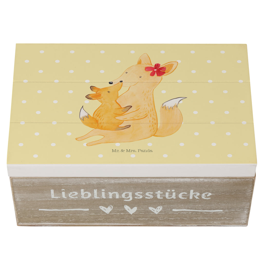 Holzkiste Fuchs Mama & Kind Holzkiste, Kiste, Schatzkiste, Truhe, Schatulle, XXL, Erinnerungsbox, Erinnerungskiste, Dekokiste, Aufbewahrungsbox, Familie, Vatertag, Muttertag, Bruder, Schwester, Mama, Papa, Oma, Opa, Mutter, Tochter, Lieblingstochter, Beste Tochter, Geschenk