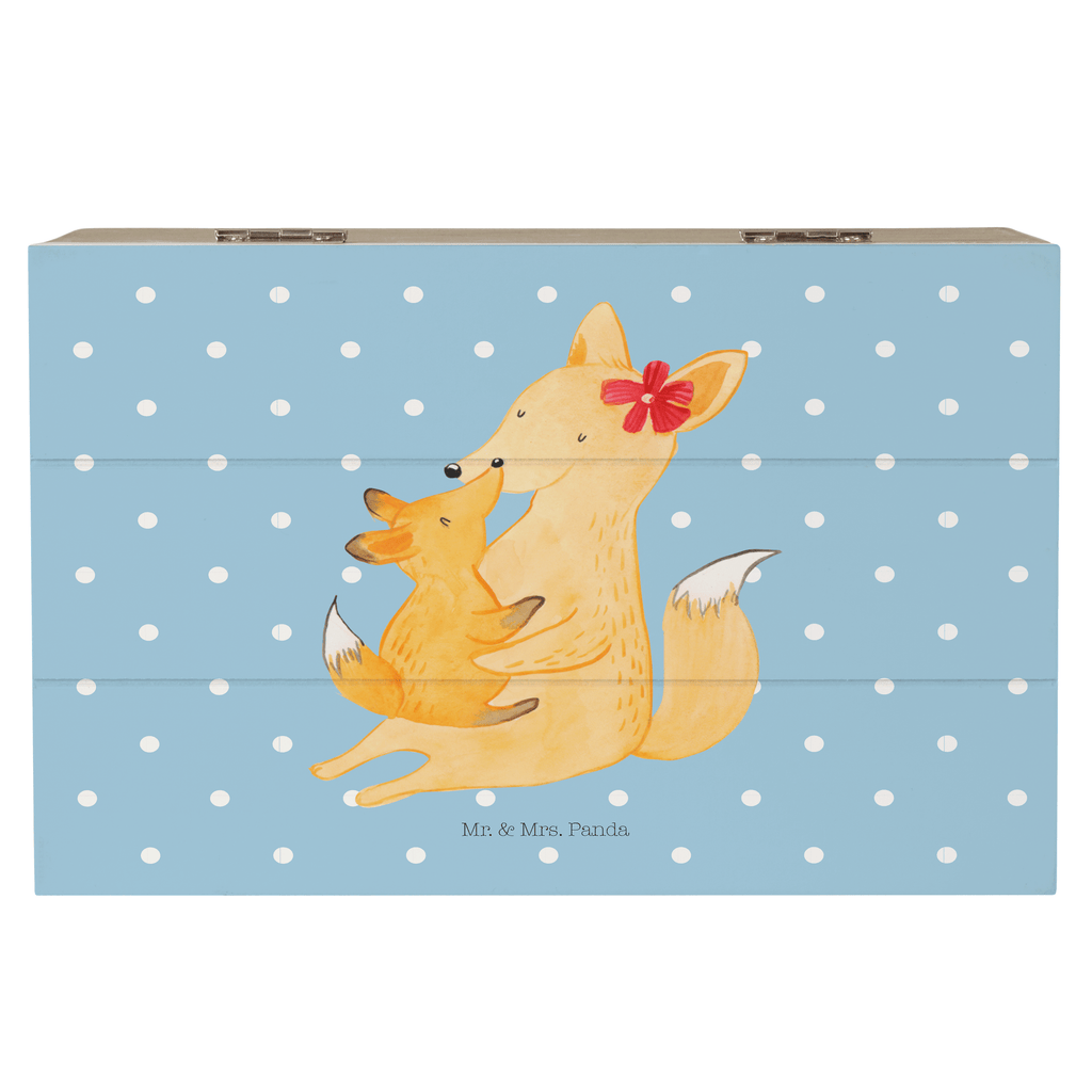 Holzkiste Fuchs Mama & Kind Holzkiste, Kiste, Schatzkiste, Truhe, Schatulle, XXL, Erinnerungsbox, Erinnerungskiste, Dekokiste, Aufbewahrungsbox, Familie, Vatertag, Muttertag, Bruder, Schwester, Mama, Papa, Oma, Opa, Mutter, Tochter, Lieblingstochter, Beste Tochter, Geschenk