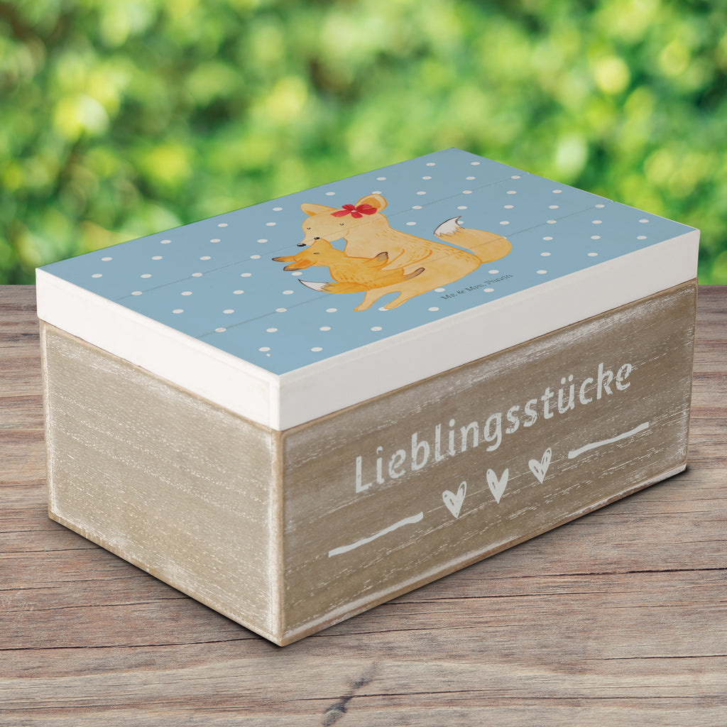 Holzkiste Fuchs Mama & Kind Holzkiste, Kiste, Schatzkiste, Truhe, Schatulle, XXL, Erinnerungsbox, Erinnerungskiste, Dekokiste, Aufbewahrungsbox, Familie, Vatertag, Muttertag, Bruder, Schwester, Mama, Papa, Oma, Opa, Mutter, Tochter, Lieblingstochter, Beste Tochter, Geschenk