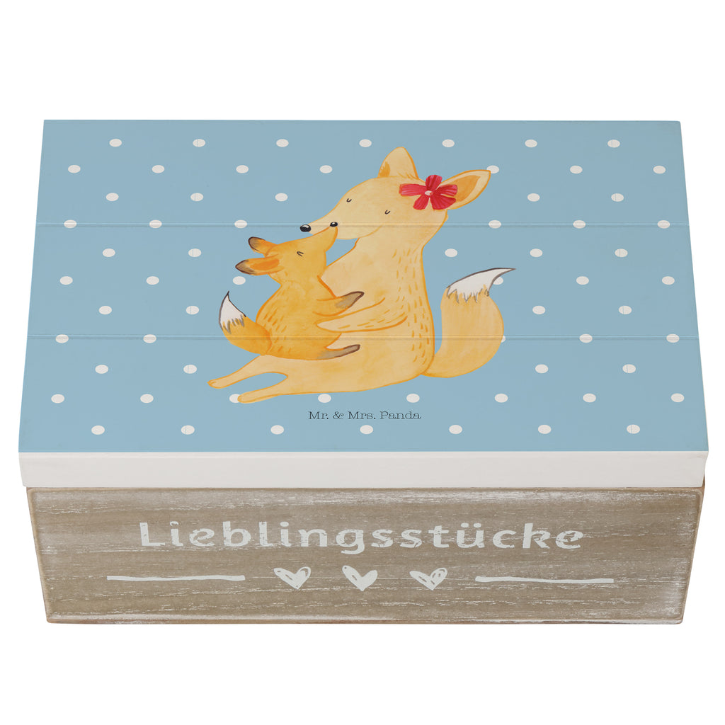 Holzkiste Fuchs Mama & Kind Holzkiste, Kiste, Schatzkiste, Truhe, Schatulle, XXL, Erinnerungsbox, Erinnerungskiste, Dekokiste, Aufbewahrungsbox, Familie, Vatertag, Muttertag, Bruder, Schwester, Mama, Papa, Oma, Opa, Mutter, Tochter, Lieblingstochter, Beste Tochter, Geschenk