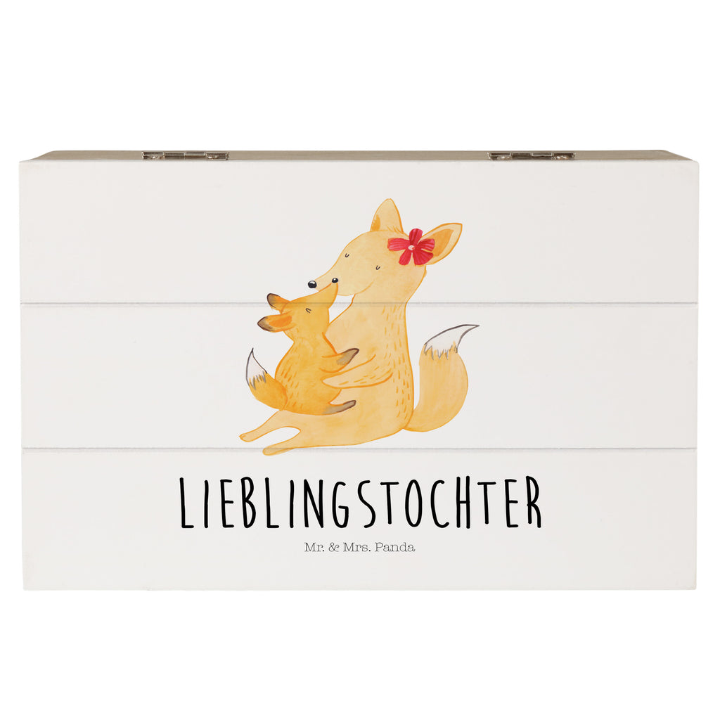 Holzkiste Fuchs Mama & Kind Holzkiste, Kiste, Schatzkiste, Truhe, Schatulle, XXL, Erinnerungsbox, Erinnerungskiste, Dekokiste, Aufbewahrungsbox, Familie, Vatertag, Muttertag, Bruder, Schwester, Mama, Papa, Oma, Opa, Mutter, Tochter, Lieblingstochter, Beste Tochter, Geschenk