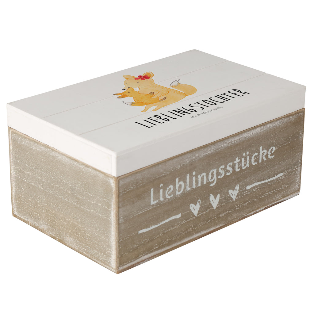 Holzkiste Fuchs Mama & Kind Holzkiste, Kiste, Schatzkiste, Truhe, Schatulle, XXL, Erinnerungsbox, Erinnerungskiste, Dekokiste, Aufbewahrungsbox, Familie, Vatertag, Muttertag, Bruder, Schwester, Mama, Papa, Oma, Opa, Mutter, Tochter, Lieblingstochter, Beste Tochter, Geschenk