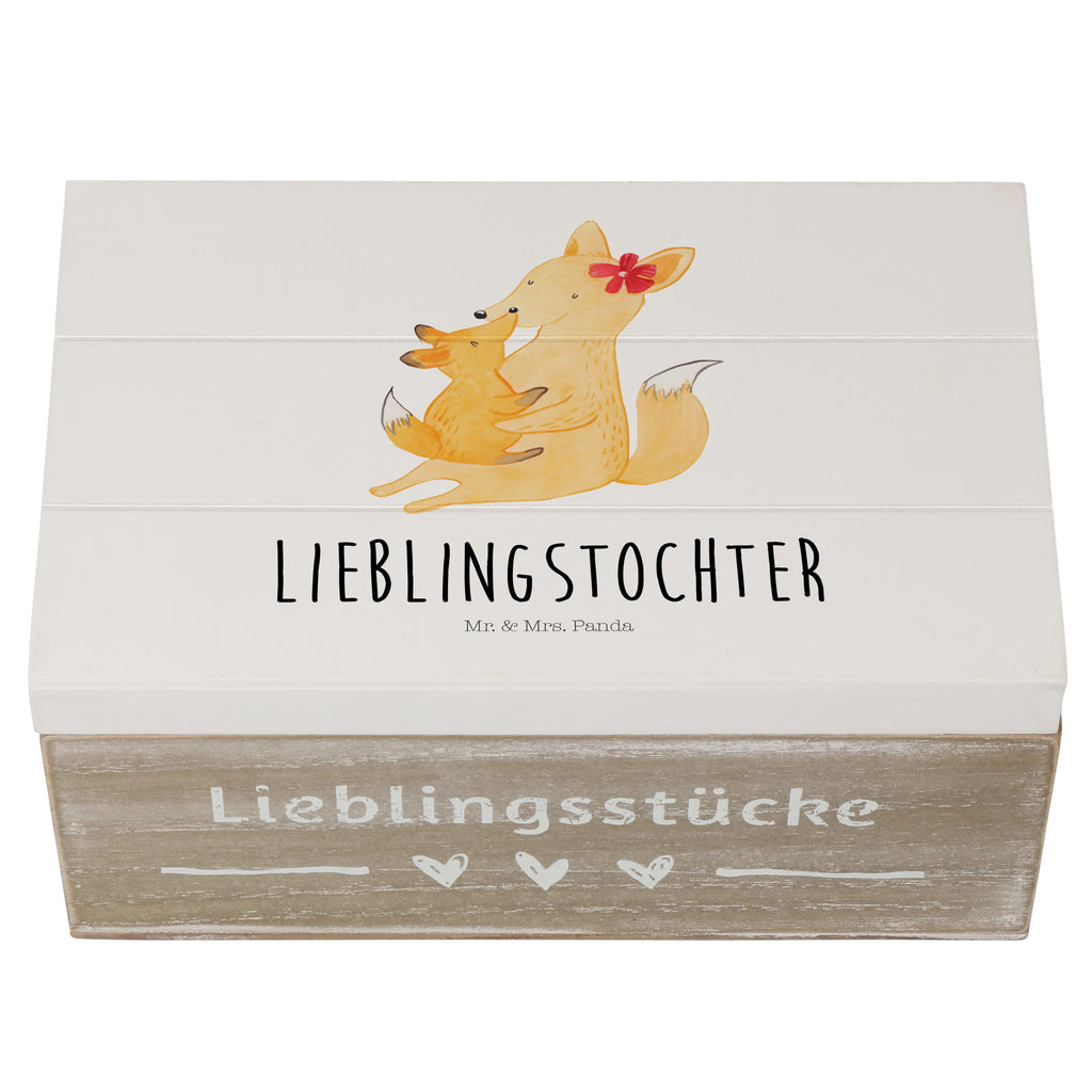 Holzkiste Fuchs Mama & Kind Holzkiste, Kiste, Schatzkiste, Truhe, Schatulle, XXL, Erinnerungsbox, Erinnerungskiste, Dekokiste, Aufbewahrungsbox, Familie, Vatertag, Muttertag, Bruder, Schwester, Mama, Papa, Oma, Opa, Mutter, Tochter, Lieblingstochter, Beste Tochter, Geschenk