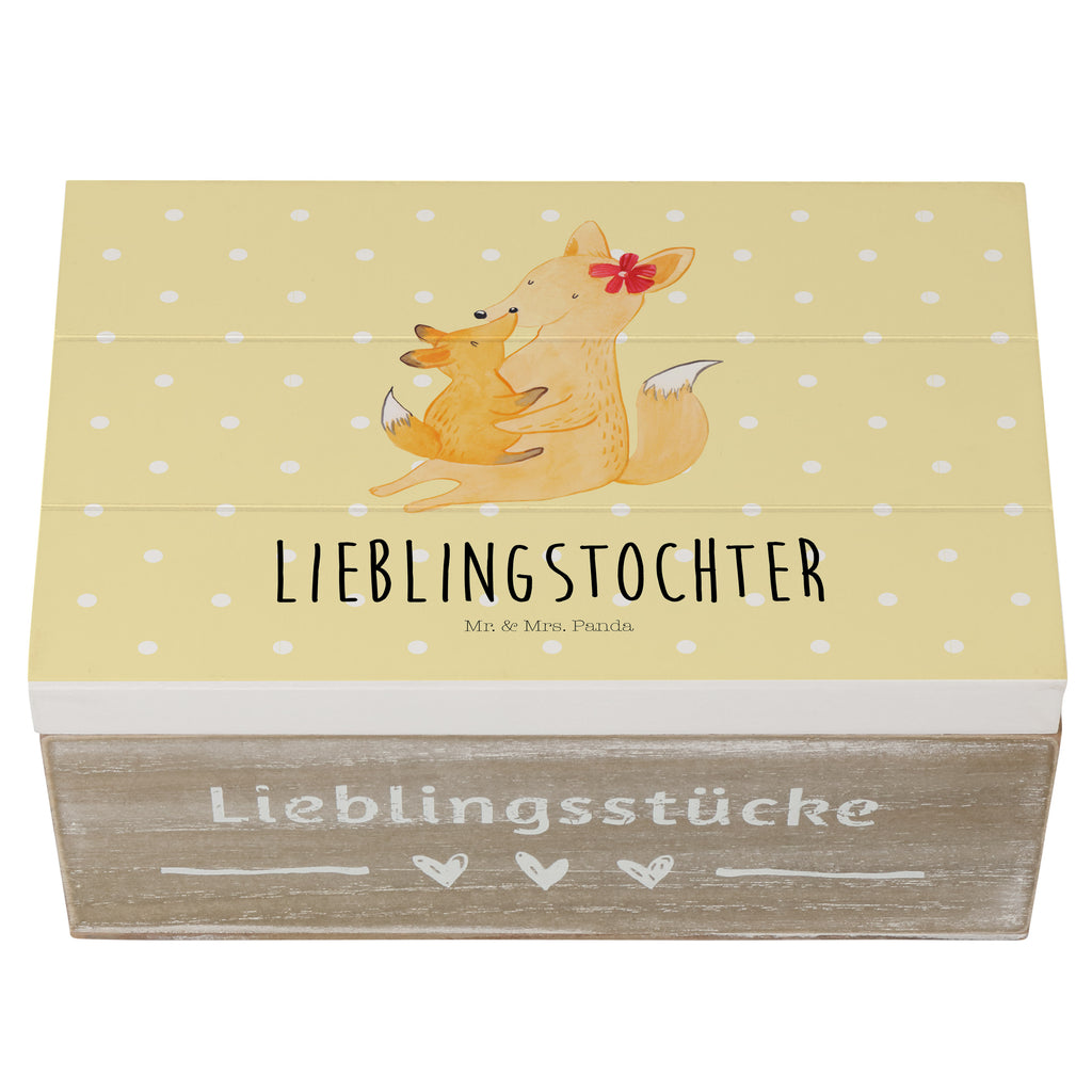 Holzkiste Fuchs Mama & Kind Holzkiste, Kiste, Schatzkiste, Truhe, Schatulle, XXL, Erinnerungsbox, Erinnerungskiste, Dekokiste, Aufbewahrungsbox, Familie, Vatertag, Muttertag, Bruder, Schwester, Mama, Papa, Oma, Opa, Mutter, Tochter, Lieblingstochter, Beste Tochter, Geschenk