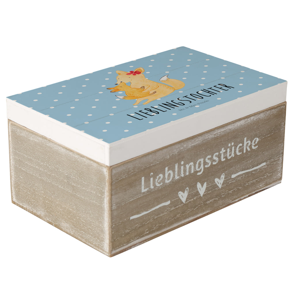 Holzkiste Fuchs Mama & Kind Holzkiste, Kiste, Schatzkiste, Truhe, Schatulle, XXL, Erinnerungsbox, Erinnerungskiste, Dekokiste, Aufbewahrungsbox, Familie, Vatertag, Muttertag, Bruder, Schwester, Mama, Papa, Oma, Opa, Mutter, Tochter, Lieblingstochter, Beste Tochter, Geschenk