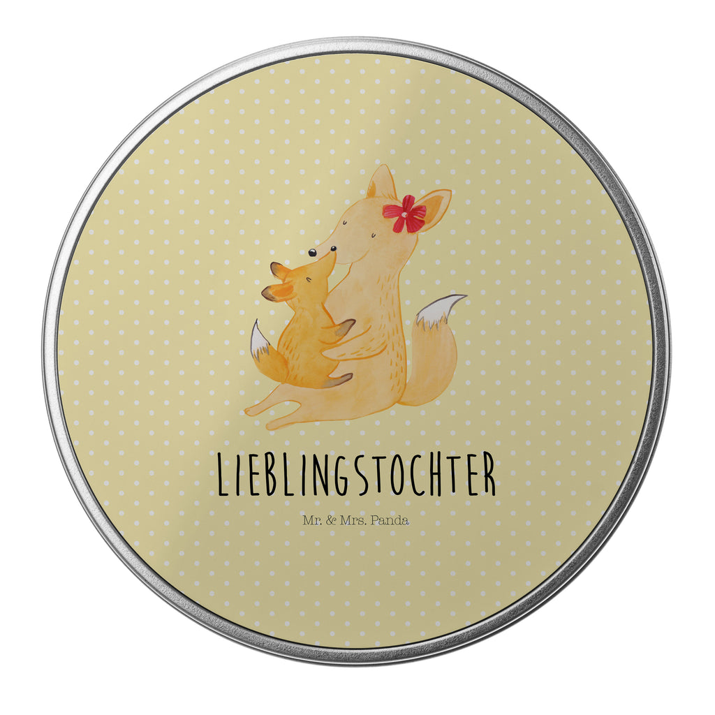 Blechdose rund Fuchs Mama & Kind Metalldose, Keksdose, Dose, Vorratsdose, Geschenkbox, Familie, Vatertag, Muttertag, Bruder, Schwester, Mama, Papa, Oma, Opa, Mutter, Tochter, Lieblingstochter, Beste Tochter, Geschenk