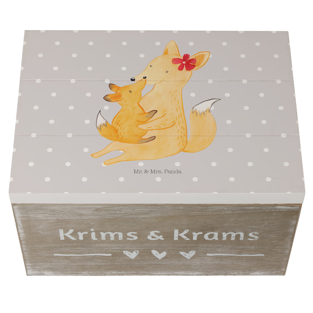 Holzkiste Fuchs Mama & Kind Holzkiste, Kiste, Schatzkiste, Truhe, Schatulle, XXL, Erinnerungsbox, Erinnerungskiste, Dekokiste, Aufbewahrungsbox, Familie, Vatertag, Muttertag, Bruder, Schwester, Mama, Papa, Oma, Opa, Mutter, Tochter, Lieblingstochter, Beste Tochter, Geschenk