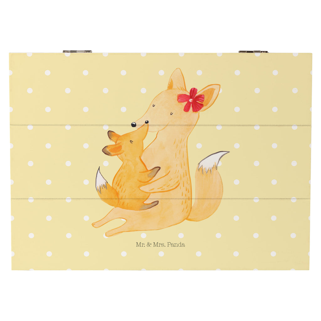 Holzkiste Fuchs Mama & Kind Holzkiste, Kiste, Schatzkiste, Truhe, Schatulle, XXL, Erinnerungsbox, Erinnerungskiste, Dekokiste, Aufbewahrungsbox, Familie, Vatertag, Muttertag, Bruder, Schwester, Mama, Papa, Oma, Opa, Mutter, Tochter, Lieblingstochter, Beste Tochter, Geschenk