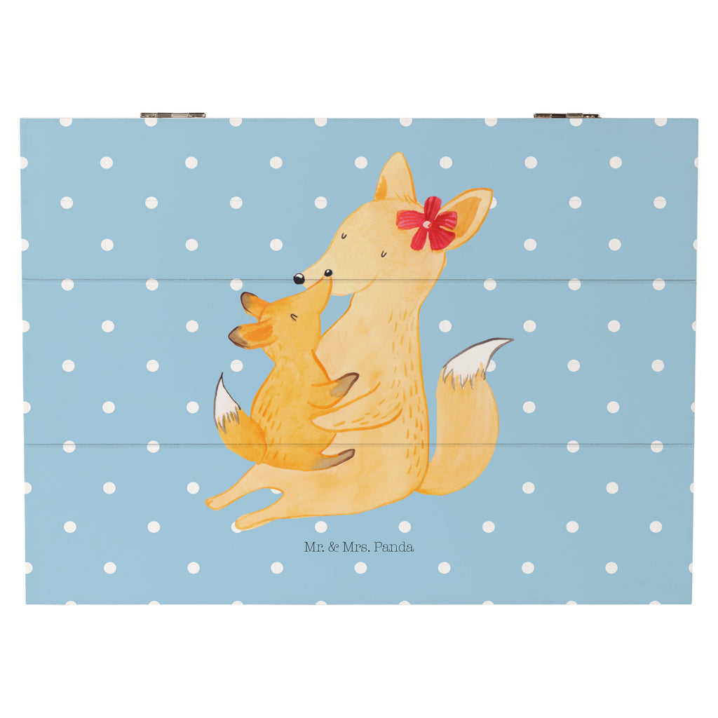 Holzkiste Fuchs Mama & Kind Holzkiste, Kiste, Schatzkiste, Truhe, Schatulle, XXL, Erinnerungsbox, Erinnerungskiste, Dekokiste, Aufbewahrungsbox, Familie, Vatertag, Muttertag, Bruder, Schwester, Mama, Papa, Oma, Opa, Mutter, Tochter, Lieblingstochter, Beste Tochter, Geschenk