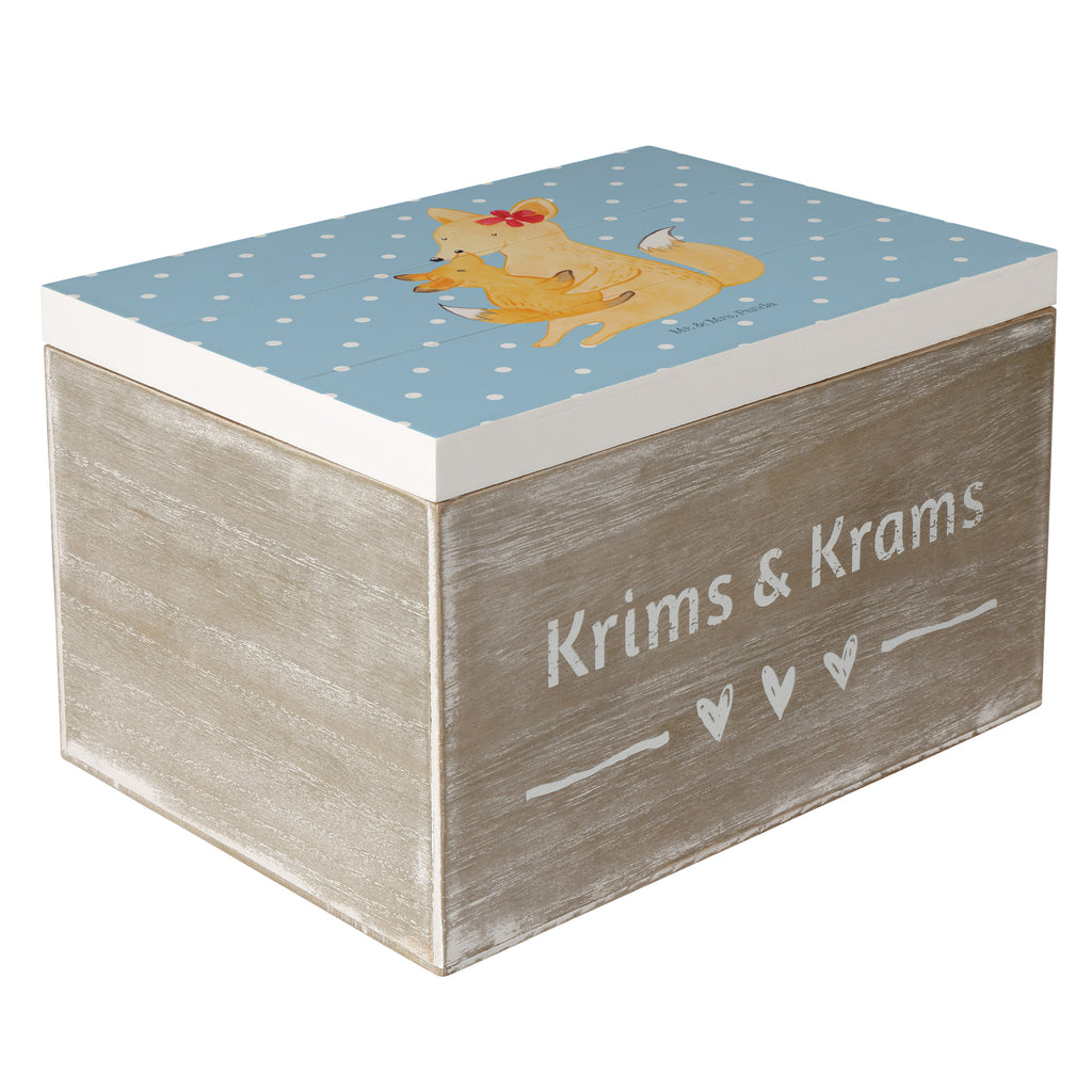 Holzkiste Fuchs Mama & Kind Holzkiste, Kiste, Schatzkiste, Truhe, Schatulle, XXL, Erinnerungsbox, Erinnerungskiste, Dekokiste, Aufbewahrungsbox, Familie, Vatertag, Muttertag, Bruder, Schwester, Mama, Papa, Oma, Opa, Mutter, Tochter, Lieblingstochter, Beste Tochter, Geschenk