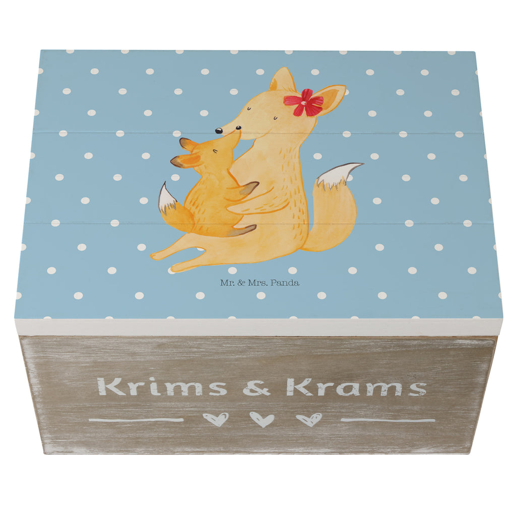 Holzkiste Fuchs Mama & Kind Holzkiste, Kiste, Schatzkiste, Truhe, Schatulle, XXL, Erinnerungsbox, Erinnerungskiste, Dekokiste, Aufbewahrungsbox, Familie, Vatertag, Muttertag, Bruder, Schwester, Mama, Papa, Oma, Opa, Mutter, Tochter, Lieblingstochter, Beste Tochter, Geschenk