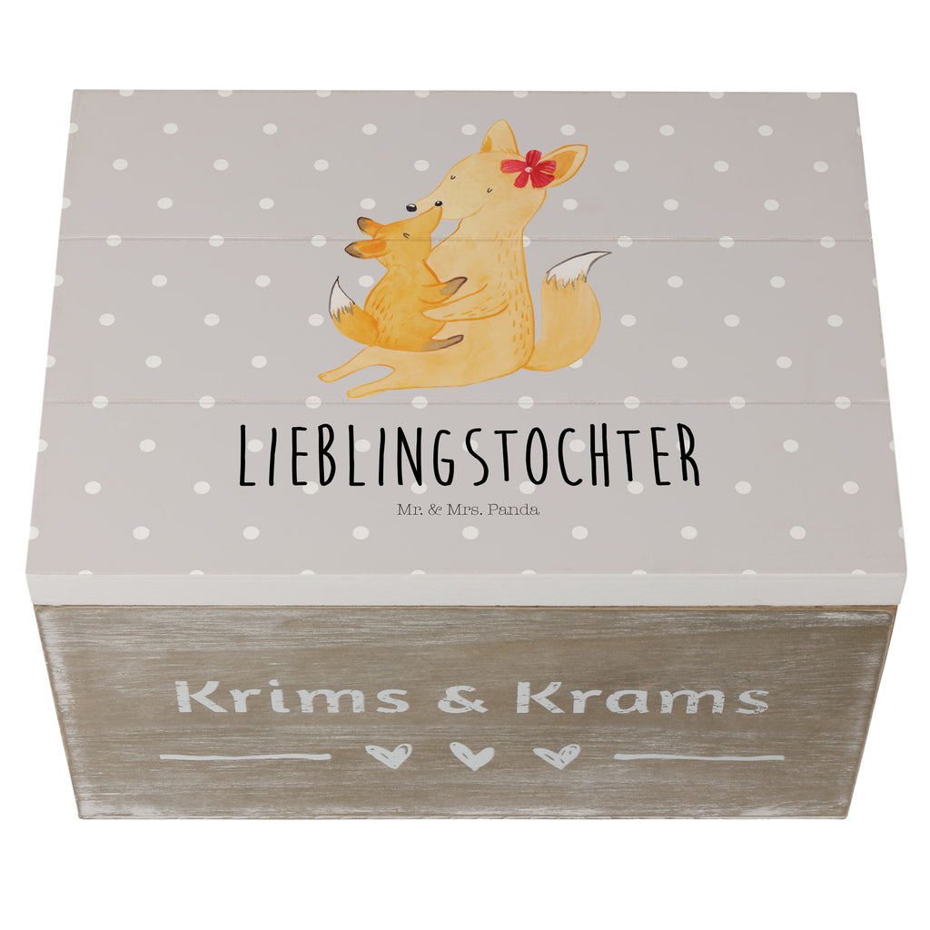 Holzkiste Fuchs Mama & Kind Holzkiste, Kiste, Schatzkiste, Truhe, Schatulle, XXL, Erinnerungsbox, Erinnerungskiste, Dekokiste, Aufbewahrungsbox, Familie, Vatertag, Muttertag, Bruder, Schwester, Mama, Papa, Oma, Opa, Mutter, Tochter, Lieblingstochter, Beste Tochter, Geschenk