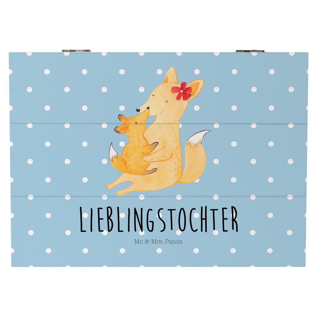 Holzkiste Fuchs Mama & Kind Holzkiste, Kiste, Schatzkiste, Truhe, Schatulle, XXL, Erinnerungsbox, Erinnerungskiste, Dekokiste, Aufbewahrungsbox, Familie, Vatertag, Muttertag, Bruder, Schwester, Mama, Papa, Oma, Opa, Mutter, Tochter, Lieblingstochter, Beste Tochter, Geschenk