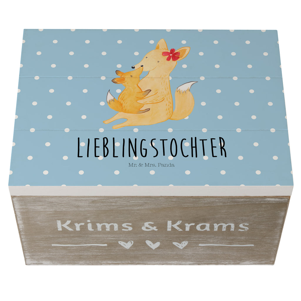 Holzkiste Fuchs Mama & Kind Holzkiste, Kiste, Schatzkiste, Truhe, Schatulle, XXL, Erinnerungsbox, Erinnerungskiste, Dekokiste, Aufbewahrungsbox, Familie, Vatertag, Muttertag, Bruder, Schwester, Mama, Papa, Oma, Opa, Mutter, Tochter, Lieblingstochter, Beste Tochter, Geschenk