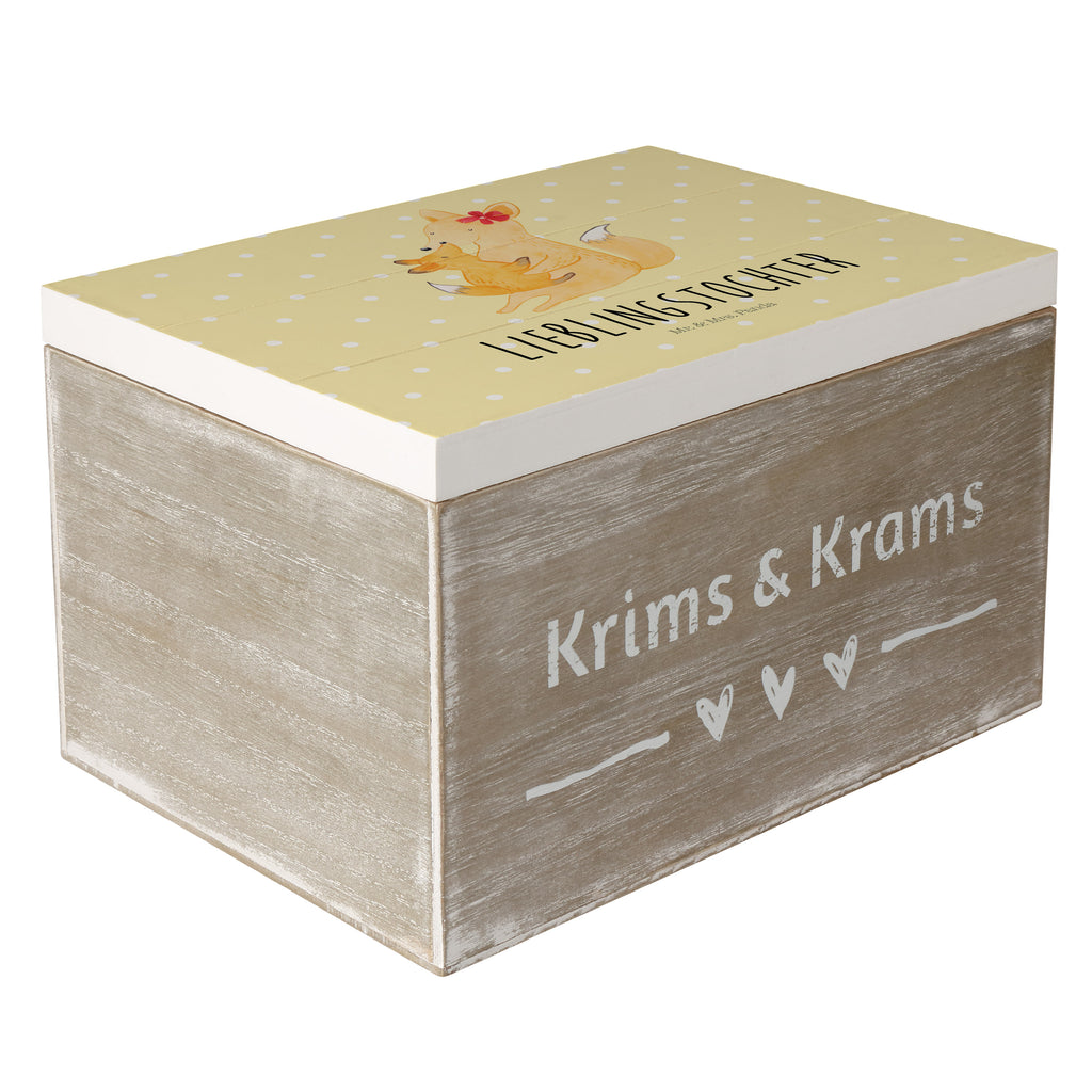 Holzkiste Fuchs Mama & Kind Holzkiste, Kiste, Schatzkiste, Truhe, Schatulle, XXL, Erinnerungsbox, Erinnerungskiste, Dekokiste, Aufbewahrungsbox, Familie, Vatertag, Muttertag, Bruder, Schwester, Mama, Papa, Oma, Opa, Mutter, Tochter, Lieblingstochter, Beste Tochter, Geschenk
