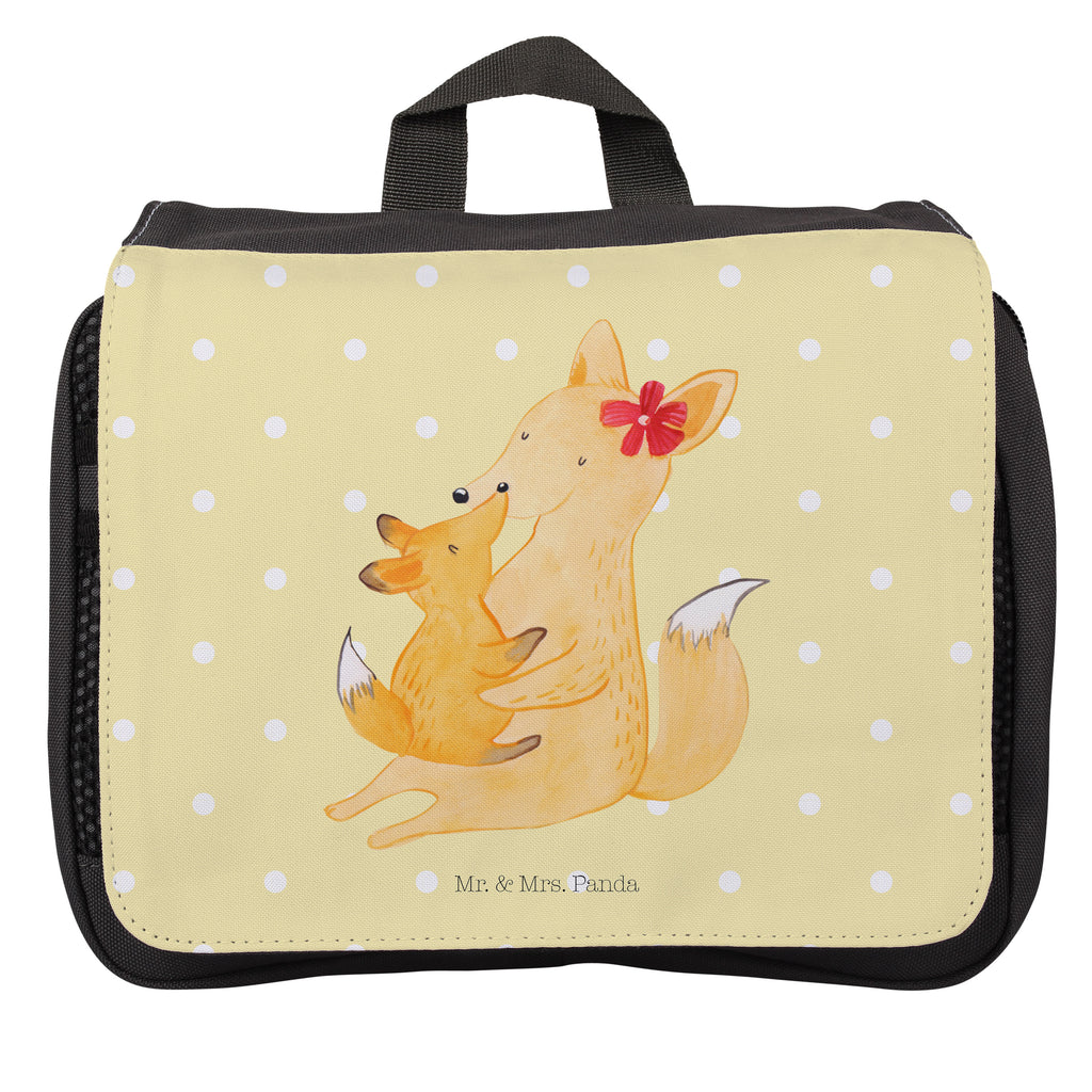 Kulturbeutel Fuchs Mama & Kind Kulturbeutel, Zum Aufhängen, Waschtasche, Kosmetiktasche, Damen, Herren, Aufbewahrungstasche, Schminktasche, Kosmetikbeutel, Organizer, Kulturtasche, Schminkutensil, Familie, Vatertag, Muttertag, Bruder, Schwester, Mama, Papa, Oma, Opa, Mutter, Tochter, Lieblingstochter, Beste Tochter, Geschenk