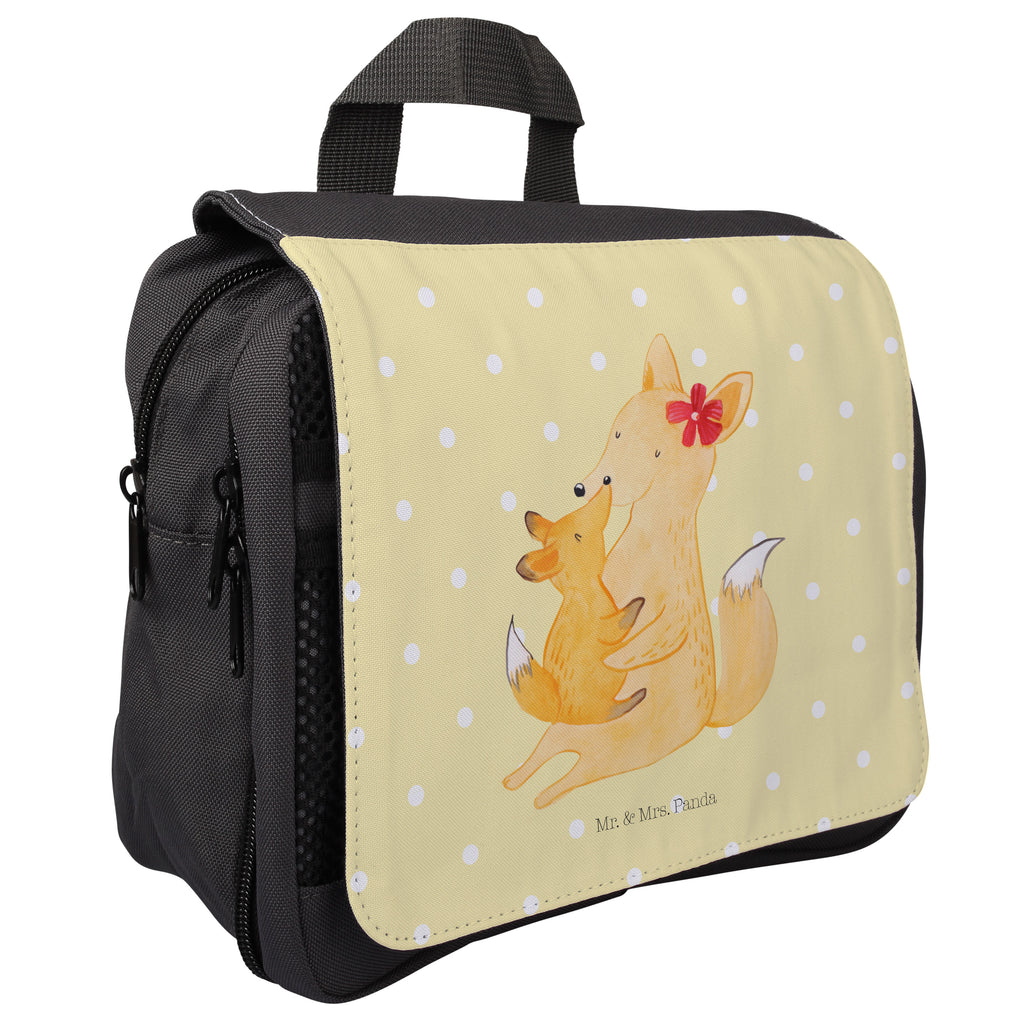 Kulturbeutel Fuchs Mama & Kind Kulturbeutel, Zum Aufhängen, Waschtasche, Kosmetiktasche, Damen, Herren, Aufbewahrungstasche, Schminktasche, Kosmetikbeutel, Organizer, Kulturtasche, Schminkutensil, Familie, Vatertag, Muttertag, Bruder, Schwester, Mama, Papa, Oma, Opa, Mutter, Tochter, Lieblingstochter, Beste Tochter, Geschenk