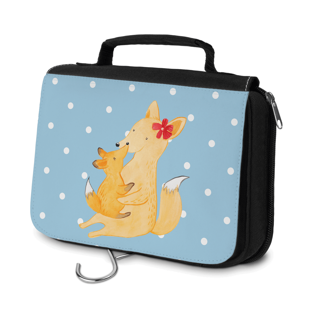 Kulturbeutel Fuchs Mama & Kind Kulturbeutel, Zum Aufhängen, Waschtasche, Kosmetiktasche, Damen, Herren, Aufbewahrungstasche, Schminktasche, Kosmetikbeutel, Organizer, Kulturtasche, Schminkutensil, Familie, Vatertag, Muttertag, Bruder, Schwester, Mama, Papa, Oma, Opa, Mutter, Tochter, Lieblingstochter, Beste Tochter, Geschenk