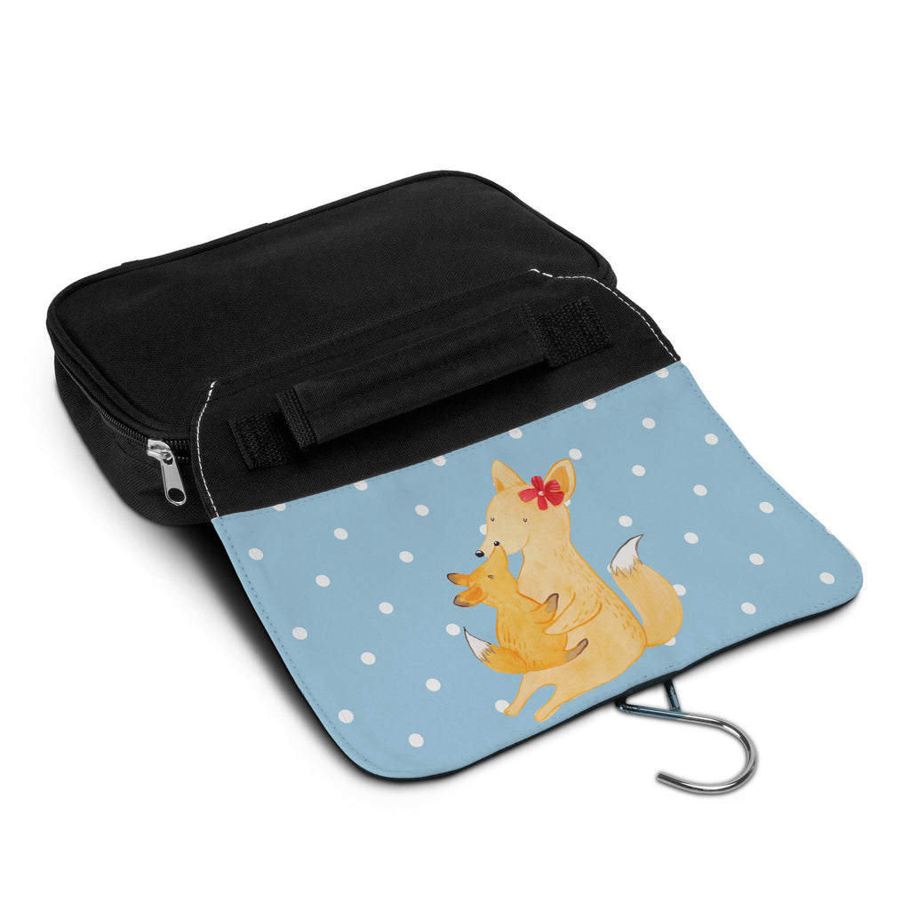 Kulturbeutel Fuchs Mama & Kind Kulturbeutel, Zum Aufhängen, Waschtasche, Kosmetiktasche, Damen, Herren, Aufbewahrungstasche, Schminktasche, Kosmetikbeutel, Organizer, Kulturtasche, Schminkutensil, Familie, Vatertag, Muttertag, Bruder, Schwester, Mama, Papa, Oma, Opa, Mutter, Tochter, Lieblingstochter, Beste Tochter, Geschenk