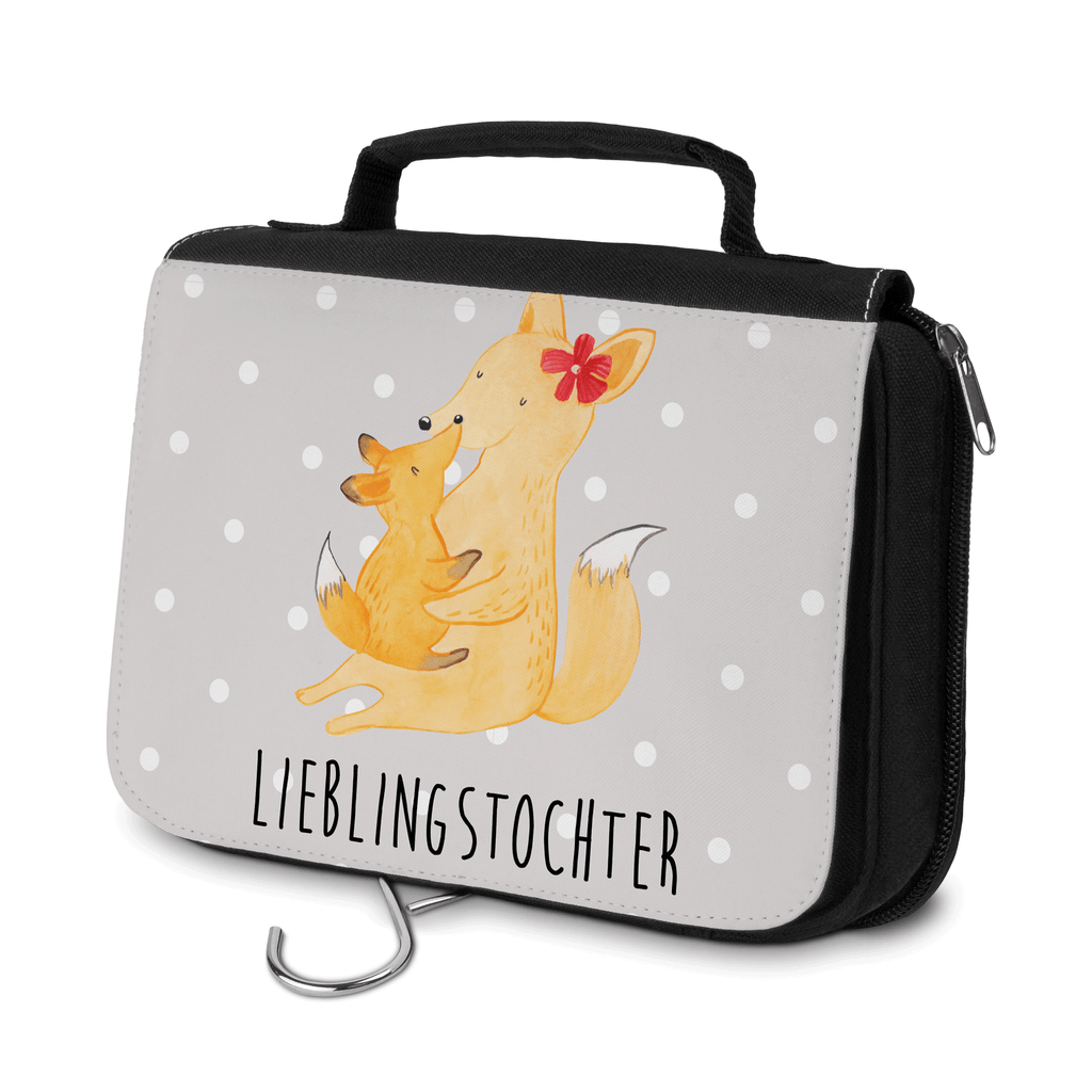 Kulturbeutel Fuchs Mama & Kind Kulturbeutel, Zum Aufhängen, Waschtasche, Kosmetiktasche, Damen, Herren, Aufbewahrungstasche, Schminktasche, Kosmetikbeutel, Organizer, Kulturtasche, Schminkutensil, Familie, Vatertag, Muttertag, Bruder, Schwester, Mama, Papa, Oma, Opa, Mutter, Tochter, Lieblingstochter, Beste Tochter, Geschenk
