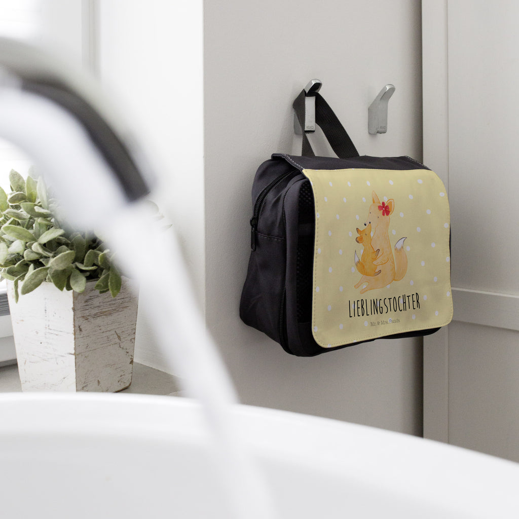 Kulturbeutel Fuchs Mama & Kind Kulturbeutel, Zum Aufhängen, Waschtasche, Kosmetiktasche, Damen, Herren, Aufbewahrungstasche, Schminktasche, Kosmetikbeutel, Organizer, Kulturtasche, Schminkutensil, Familie, Vatertag, Muttertag, Bruder, Schwester, Mama, Papa, Oma, Opa, Mutter, Tochter, Lieblingstochter, Beste Tochter, Geschenk