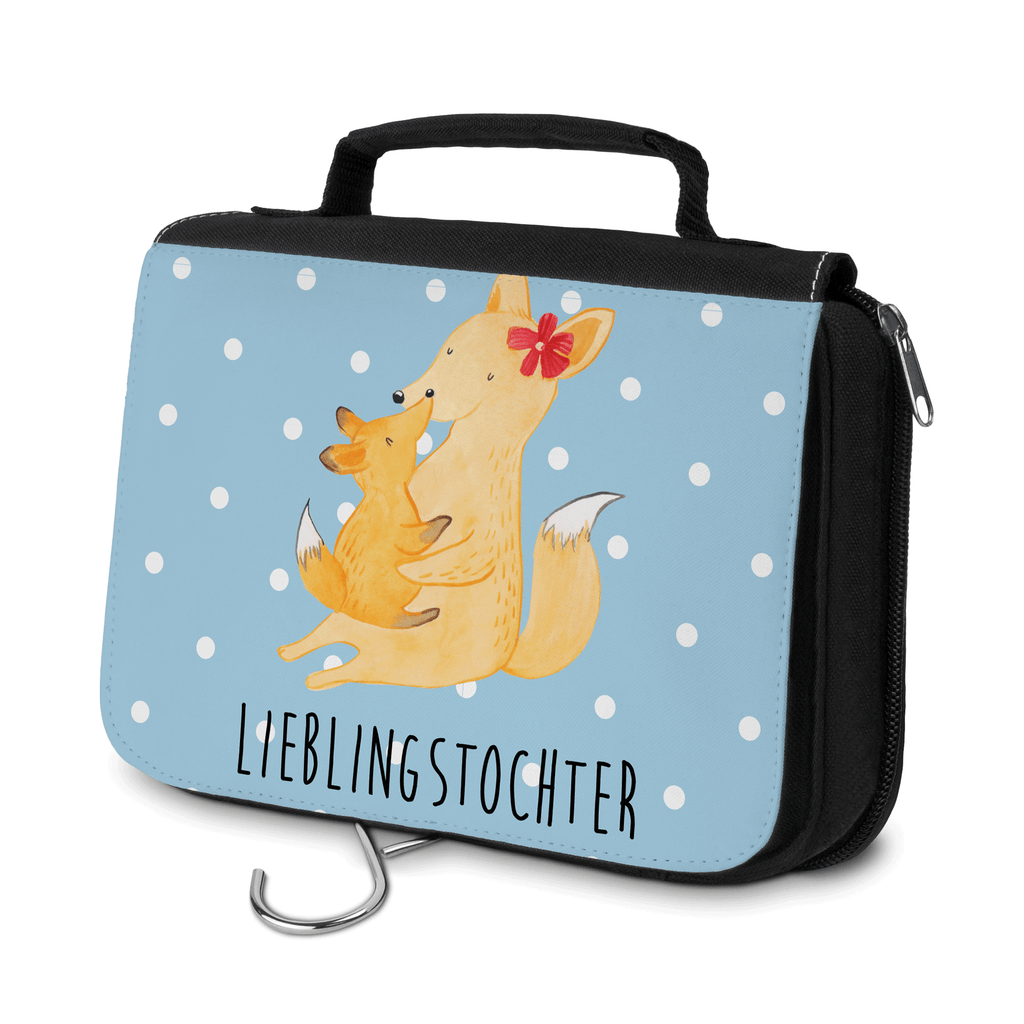 Kulturbeutel Fuchs Mama & Kind Kulturbeutel, Zum Aufhängen, Waschtasche, Kosmetiktasche, Damen, Herren, Aufbewahrungstasche, Schminktasche, Kosmetikbeutel, Organizer, Kulturtasche, Schminkutensil, Familie, Vatertag, Muttertag, Bruder, Schwester, Mama, Papa, Oma, Opa, Mutter, Tochter, Lieblingstochter, Beste Tochter, Geschenk