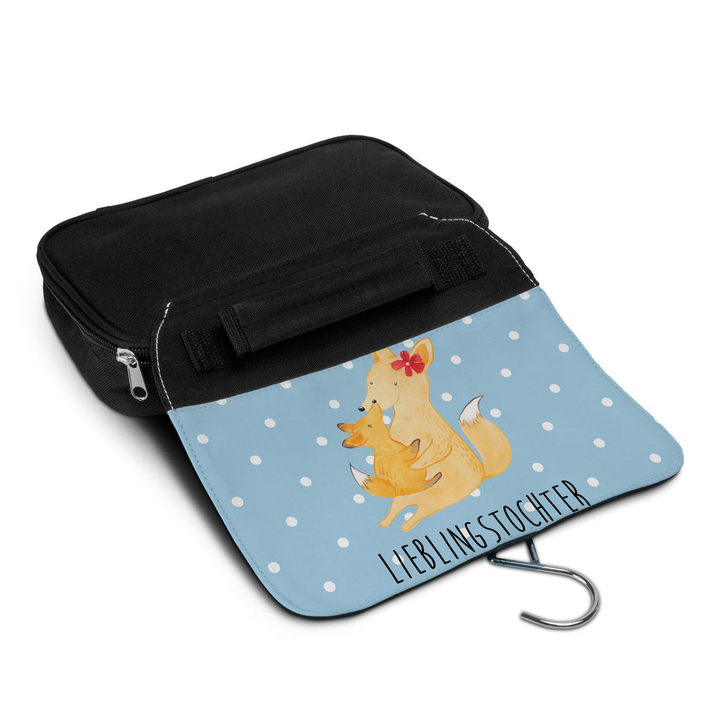 Kulturbeutel Fuchs Mama & Kind Kulturbeutel, Zum Aufhängen, Waschtasche, Kosmetiktasche, Damen, Herren, Aufbewahrungstasche, Schminktasche, Kosmetikbeutel, Organizer, Kulturtasche, Schminkutensil, Familie, Vatertag, Muttertag, Bruder, Schwester, Mama, Papa, Oma, Opa, Mutter, Tochter, Lieblingstochter, Beste Tochter, Geschenk
