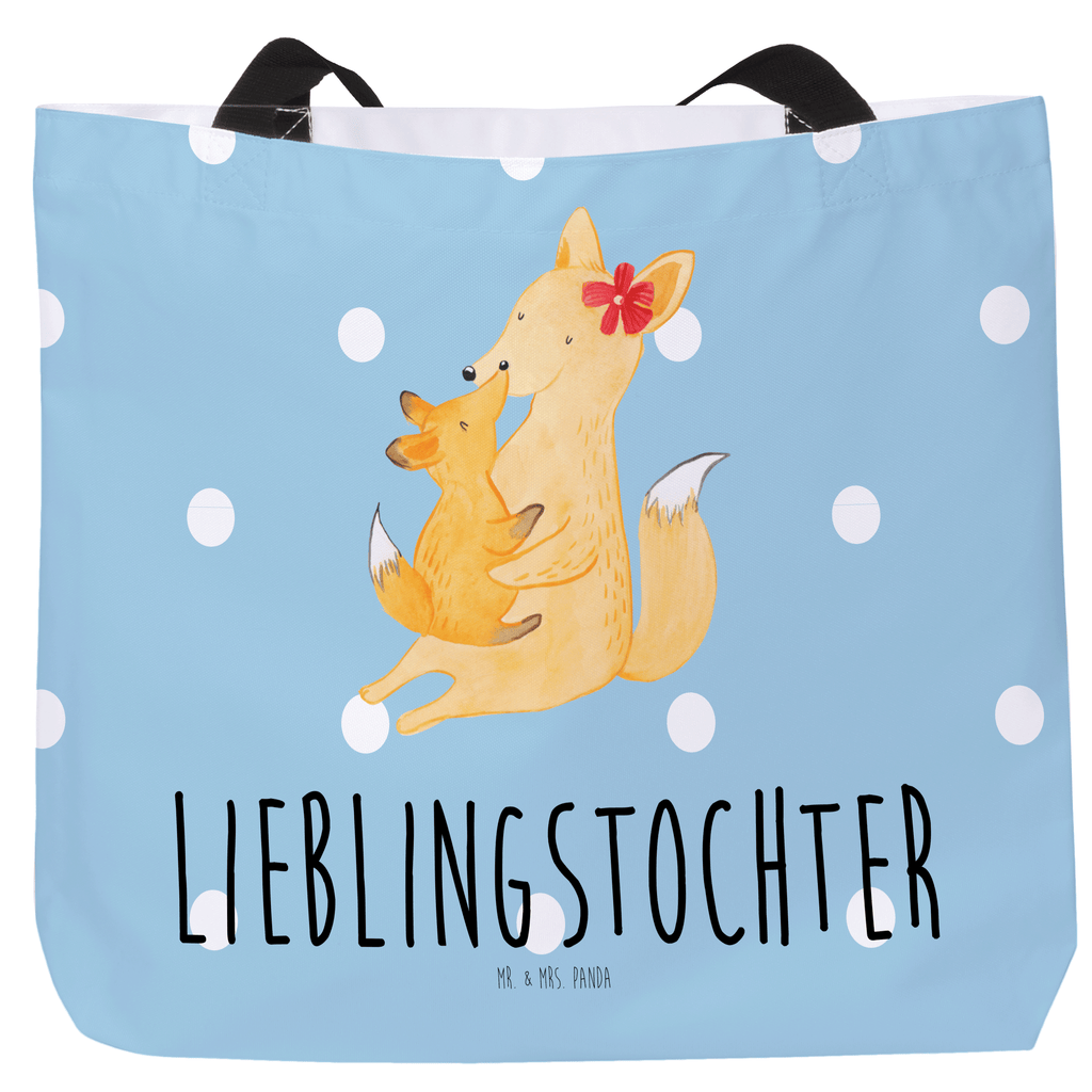 Shopper Fuchs Mama & Kind Beutel, Einkaufstasche, Tasche, Strandtasche, Einkaufsbeutel, Shopper, Schultasche, Freizeittasche, Tragebeutel, Schulbeutel, Alltagstasche, Familie, Vatertag, Muttertag, Bruder, Schwester, Mama, Papa, Oma, Opa, Mutter, Tochter, Lieblingstochter, Beste Tochter, Geschenk
