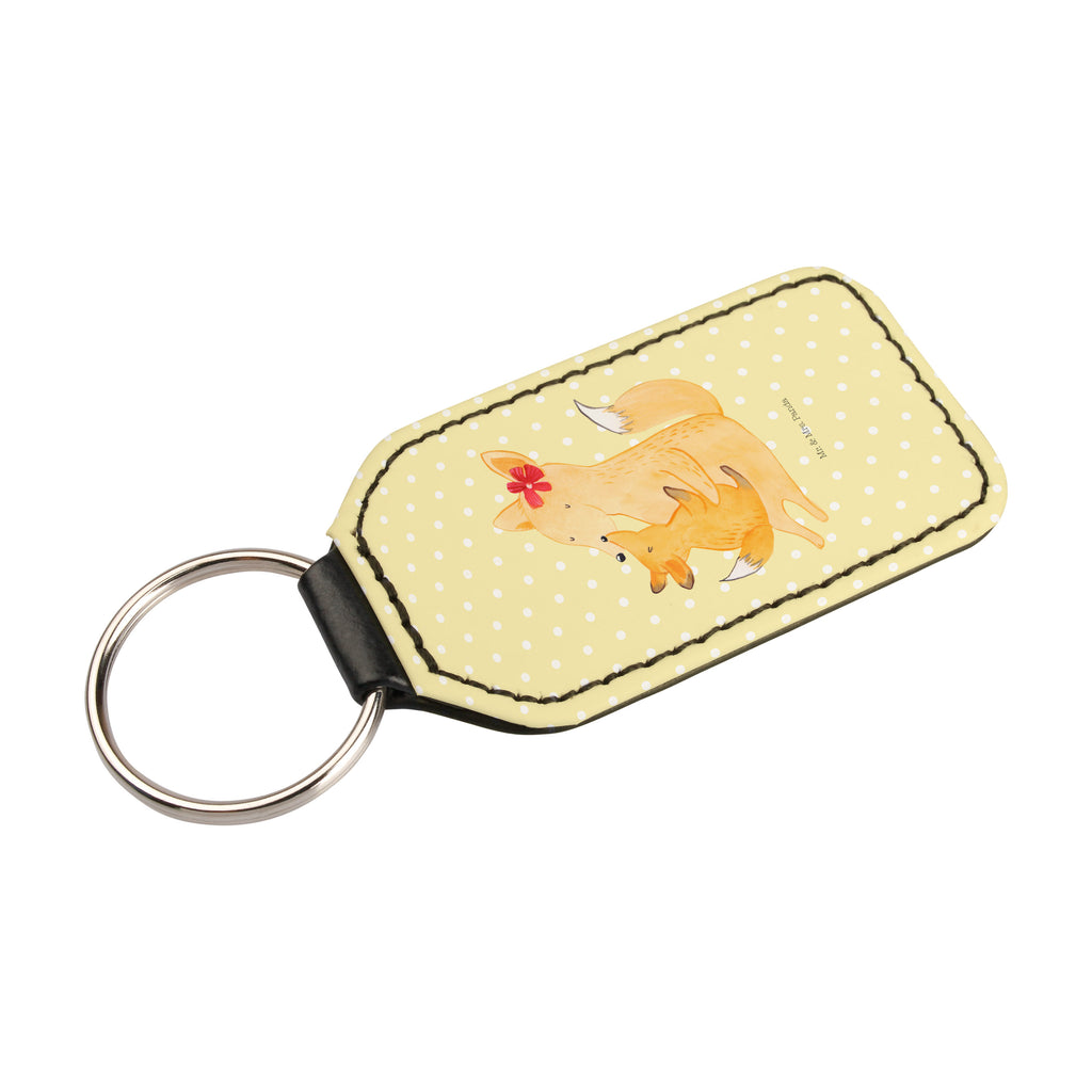 Rechteckig Schlüsselanhänger Fuchs Mama & Kind Schlüsselanhänger, Anhänger, Taschenanhänger, Glücksbringer, Schutzengel, Familie, Vatertag, Muttertag, Bruder, Schwester, Mama, Papa, Oma, Opa, Mutter, Tochter, Lieblingstochter, Beste Tochter, Geschenk