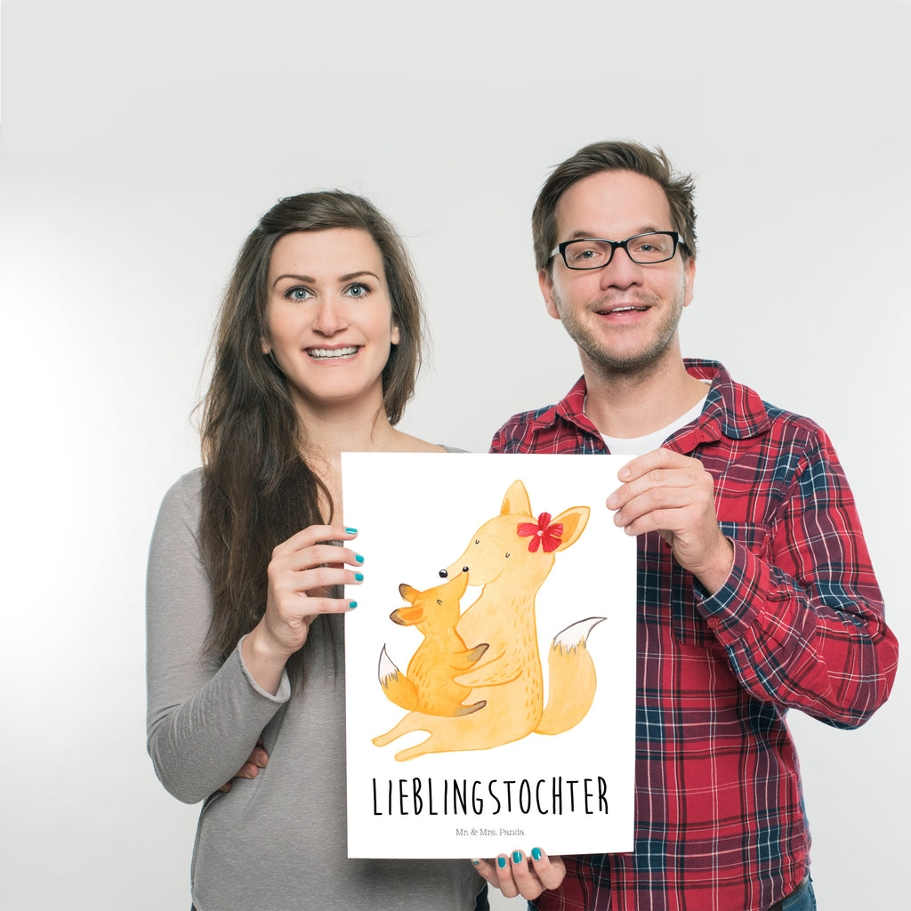 Poster Fuchs Mama & Kind Poster, Wandposter, Bild, Wanddeko, Küchenposter, Kinderposter, Wanddeko Bild, Raumdekoration, Wanddekoration, Handgemaltes Poster, Mr. & Mrs. Panda Poster, Designposter, Kunstdruck, Posterdruck, Familie, Vatertag, Muttertag, Bruder, Schwester, Mama, Papa, Oma, Opa, Mutter, Tochter, Lieblingstochter, Beste Tochter, Geschenk