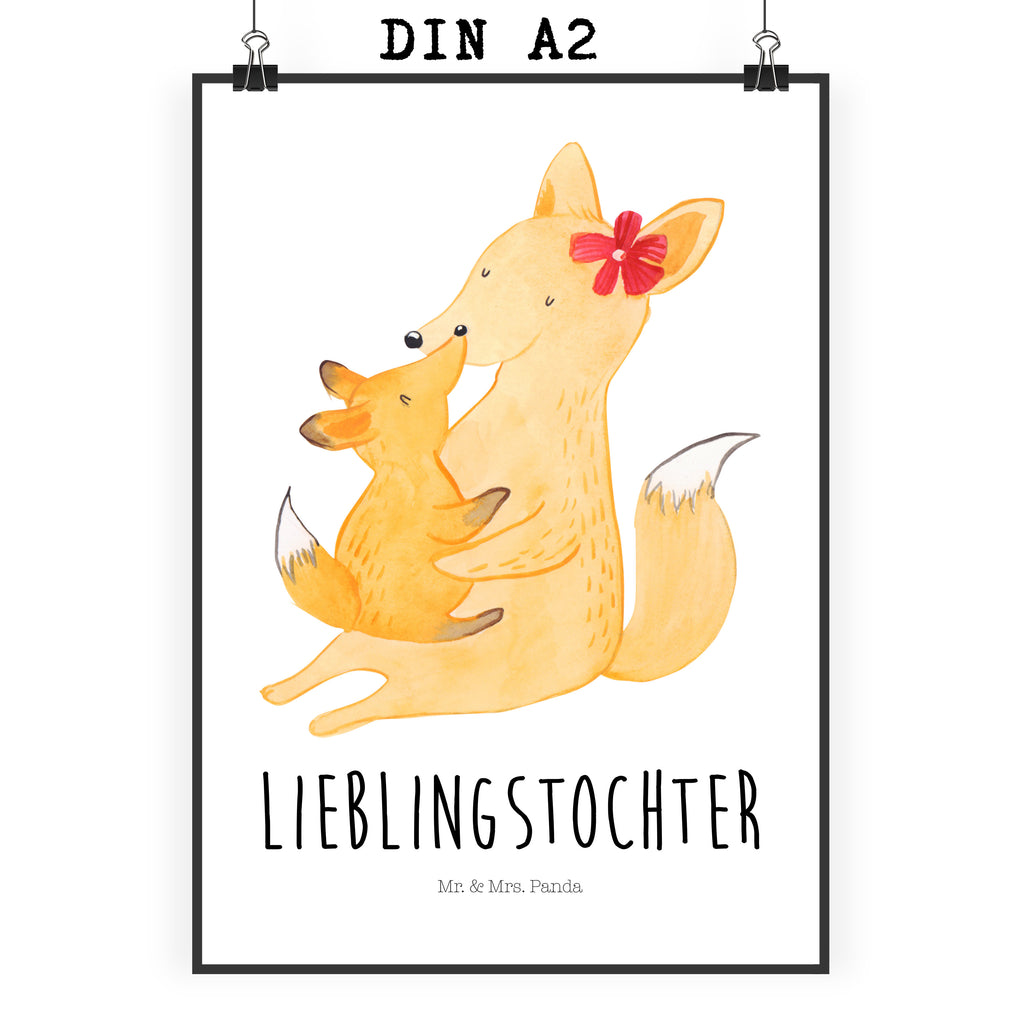 Poster Fuchs Mama & Kind Poster, Wandposter, Bild, Wanddeko, Küchenposter, Kinderposter, Wanddeko Bild, Raumdekoration, Wanddekoration, Handgemaltes Poster, Mr. & Mrs. Panda Poster, Designposter, Kunstdruck, Posterdruck, Familie, Vatertag, Muttertag, Bruder, Schwester, Mama, Papa, Oma, Opa, Mutter, Tochter, Lieblingstochter, Beste Tochter, Geschenk