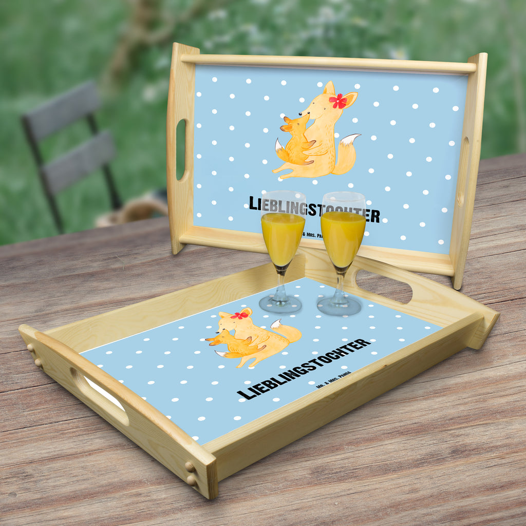 Serviertablett Fuchs Mama & Kind Tablett, Holztablett, Küchentablett, Dekotablett, Frühstückstablett, Familie, Vatertag, Muttertag, Bruder, Schwester, Mama, Papa, Oma, Opa, Mutter, Tochter, Lieblingstochter, Beste Tochter, Geschenk