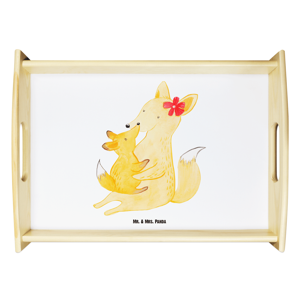 Serviertablett Fuchs Mama & Kind Tablett, Holztablett, Küchentablett, Dekotablett, Frühstückstablett, Familie, Vatertag, Muttertag, Bruder, Schwester, Mama, Papa, Oma, Opa, Mutter, Tochter, Lieblingstochter, Beste Tochter, Geschenk