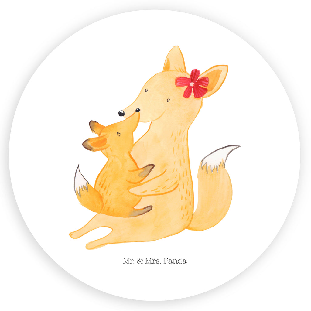 40mm Rund Aufkleber Fuchs Mama & Kind Sticker, Aufkleber, Etikett, Familie, Vatertag, Muttertag, Bruder, Schwester, Mama, Papa, Oma, Opa, Mutter, Tochter, Lieblingstochter, Beste Tochter, Geschenk