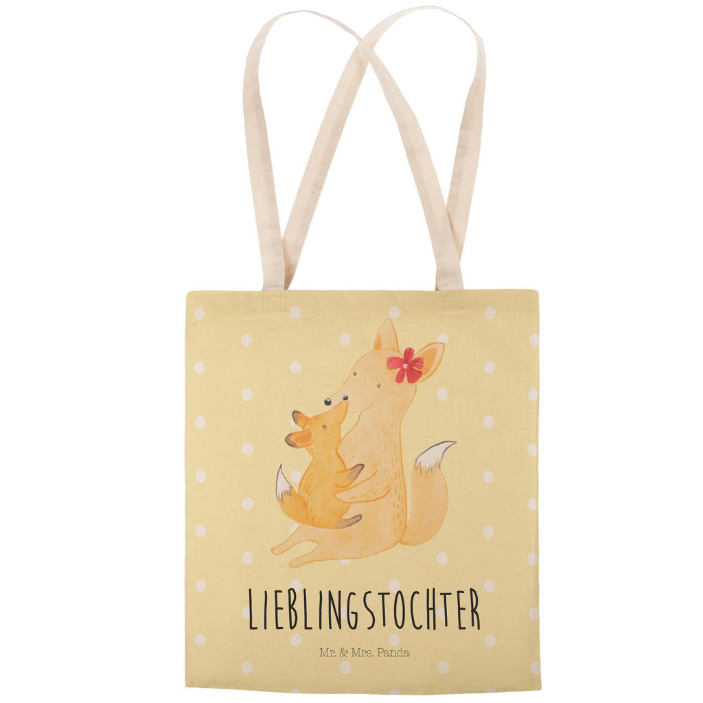 Einkaufstasche Fuchs Mama & Kind Tragetasche, Tasche, Beutel, Stofftasche, Baumwolltasche, Umhängetasche, Shopper, Familie, Vatertag, Muttertag, Bruder, Schwester, Mama, Papa, Oma, Opa, Mutter, Tochter, Lieblingstochter, Beste Tochter, Geschenk