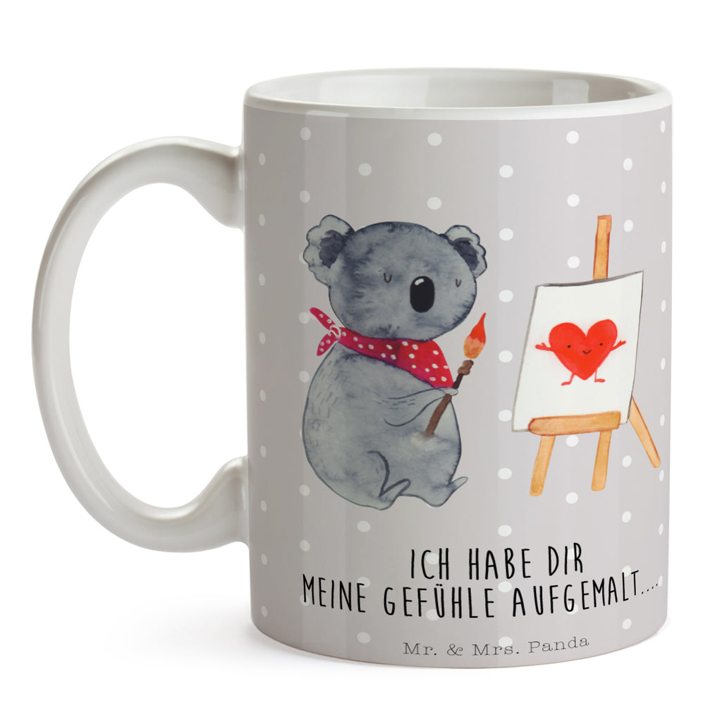 Tasse Koala Künstler Koala, Liebe, Liebensbeweis, Liebesgeschenk, Gefühle, Künstler, zeichnen Becher, Kaffeetasse, Kaffeebecher, Tee, Frühstück, Büro  Koala, Koalabär