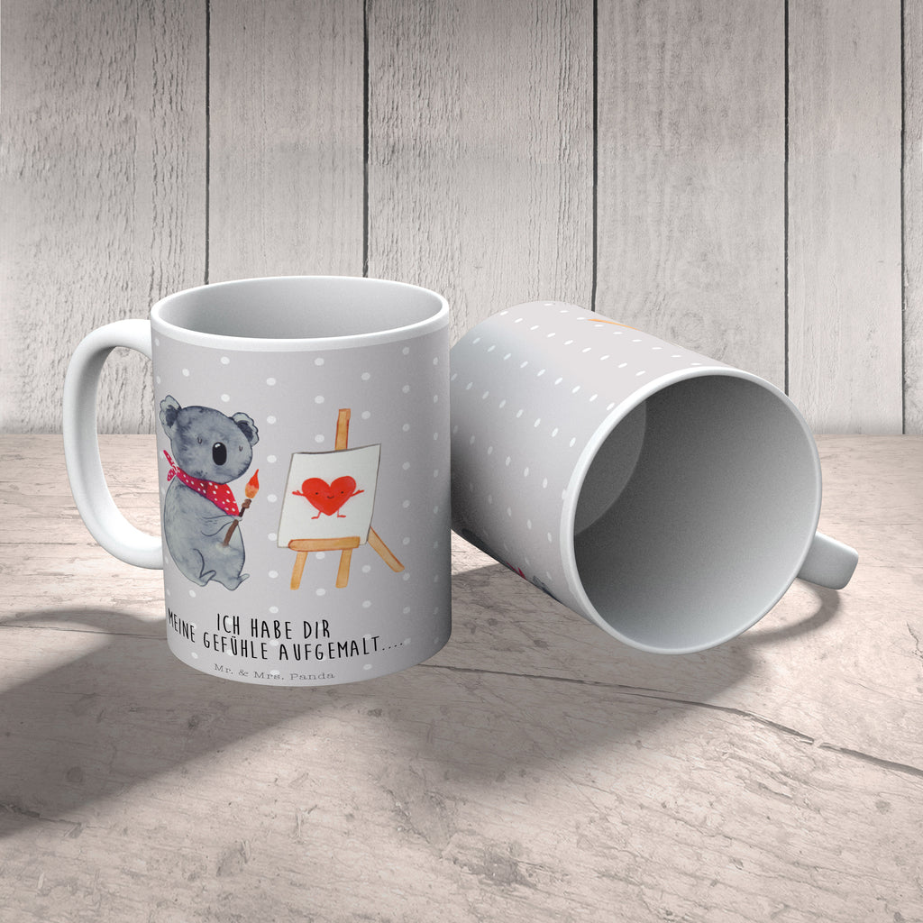 Tasse Koala Künstler Koala, Liebe, Liebensbeweis, Liebesgeschenk, Gefühle, Künstler, zeichnen Becher, Kaffeetasse, Kaffeebecher, Tee, Frühstück, Büro  Koala, Koalabär