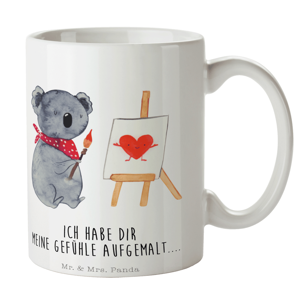 Tasse Koala Künstler Koala, Liebe, Liebensbeweis, Liebesgeschenk, Gefühle, Künstler, zeichnen Becher, Kaffeetasse, Kaffeebecher, Tee, Frühstück, Büro  Koala, Koalabär